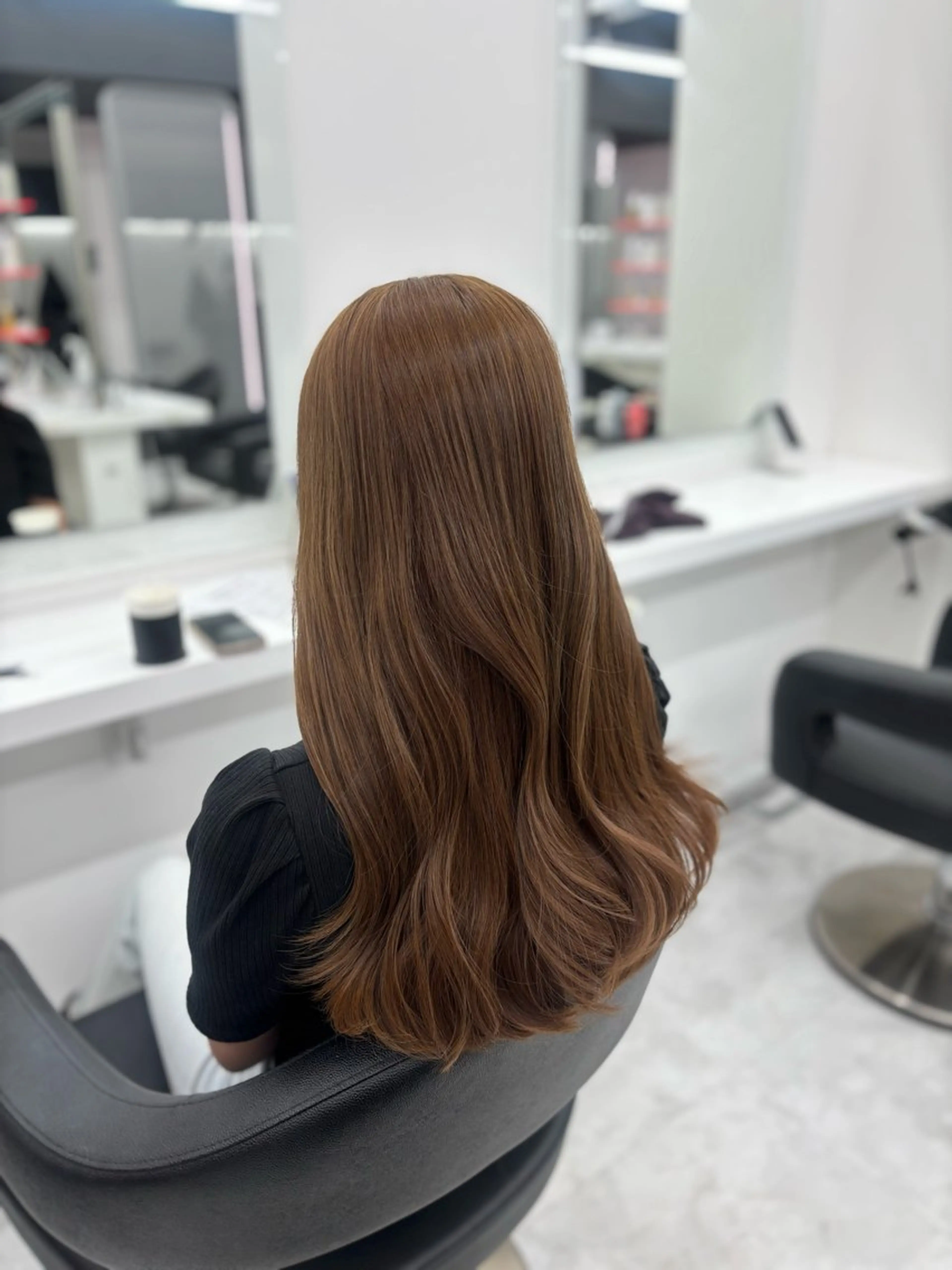 ロング カラー ヘアカラー トリートメント 🤍レイヤー/顔周り 暖色hirari🤍のヘアスタイル