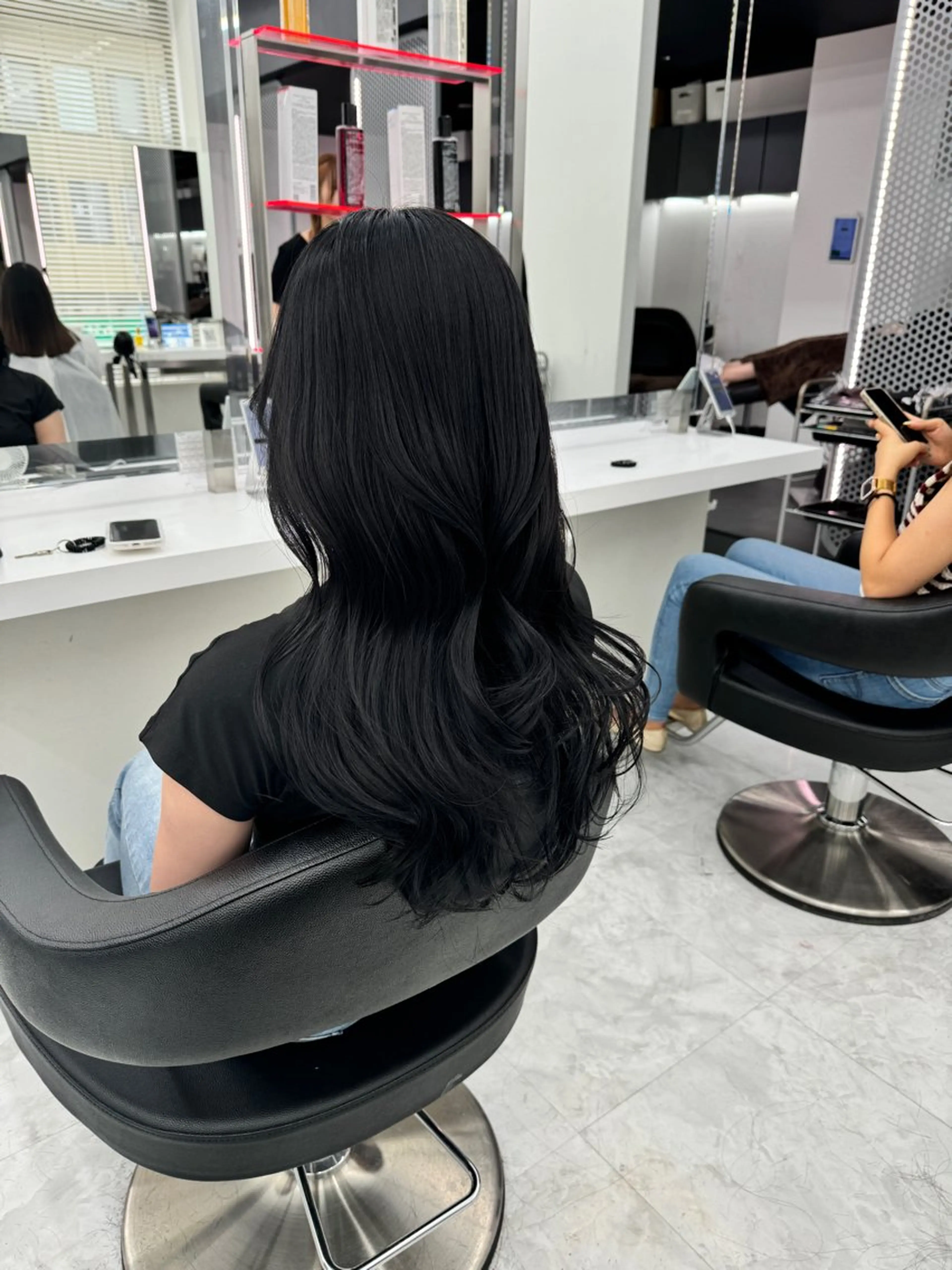 ロング カラー カット ヘアカラー トリートメント ヘッドスパ ヘアセット 💖透明感カラー＆暗 髪専門💖Akariのヘアスタイル