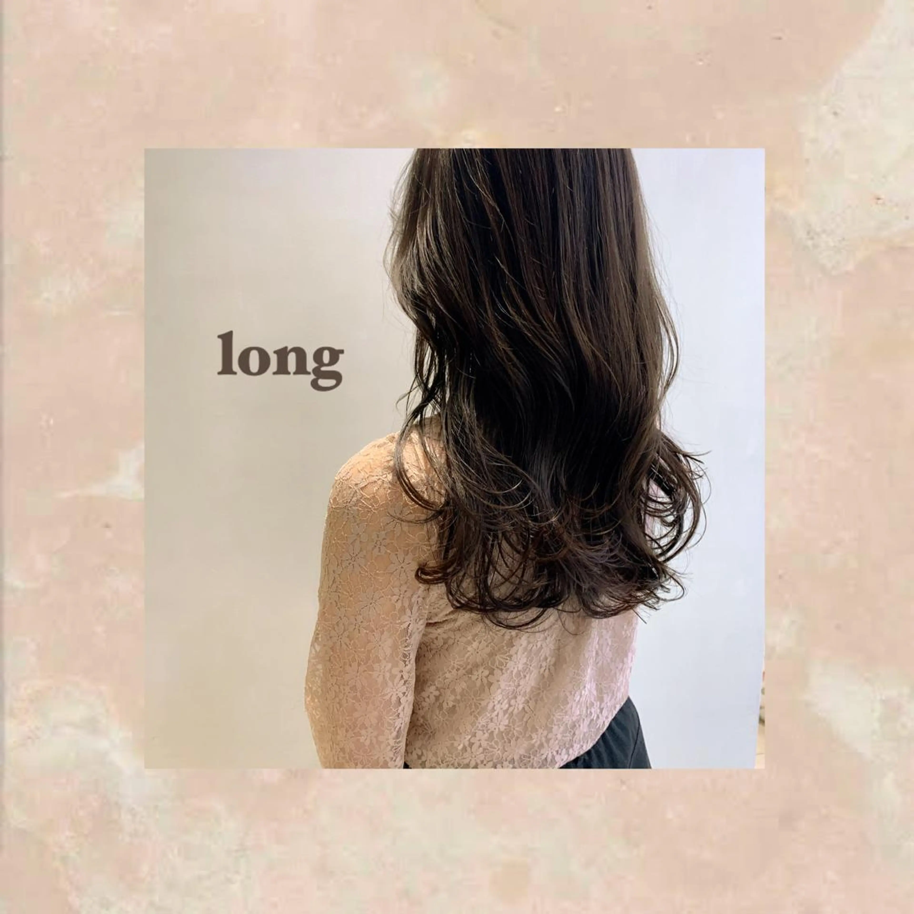 ロング ロング カット パーマ apish 夏琳のヘアスタイル