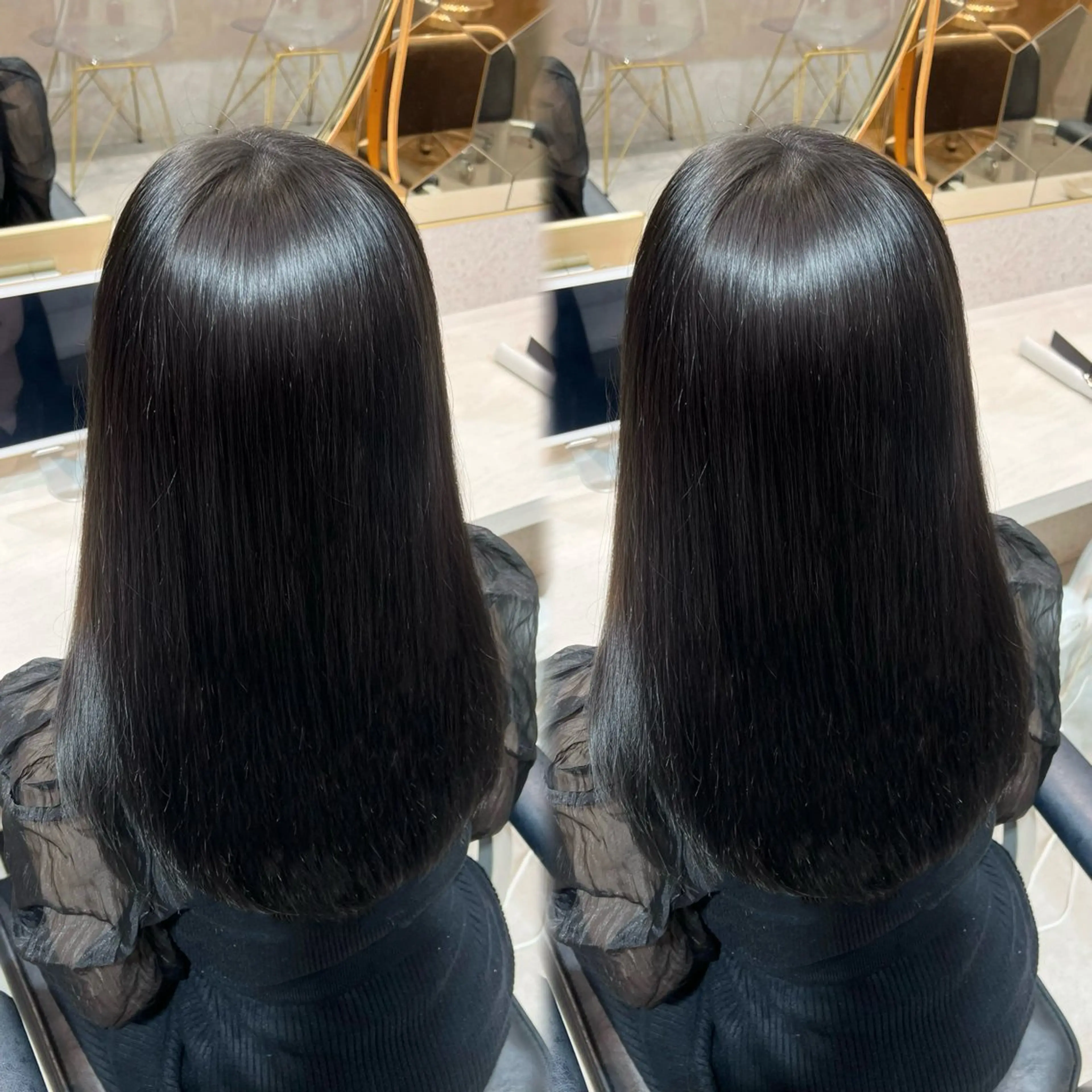 《ミニモ学割》艶感カラー🫧 × 1step treatment 💞超音波アイロン付き✨の写真