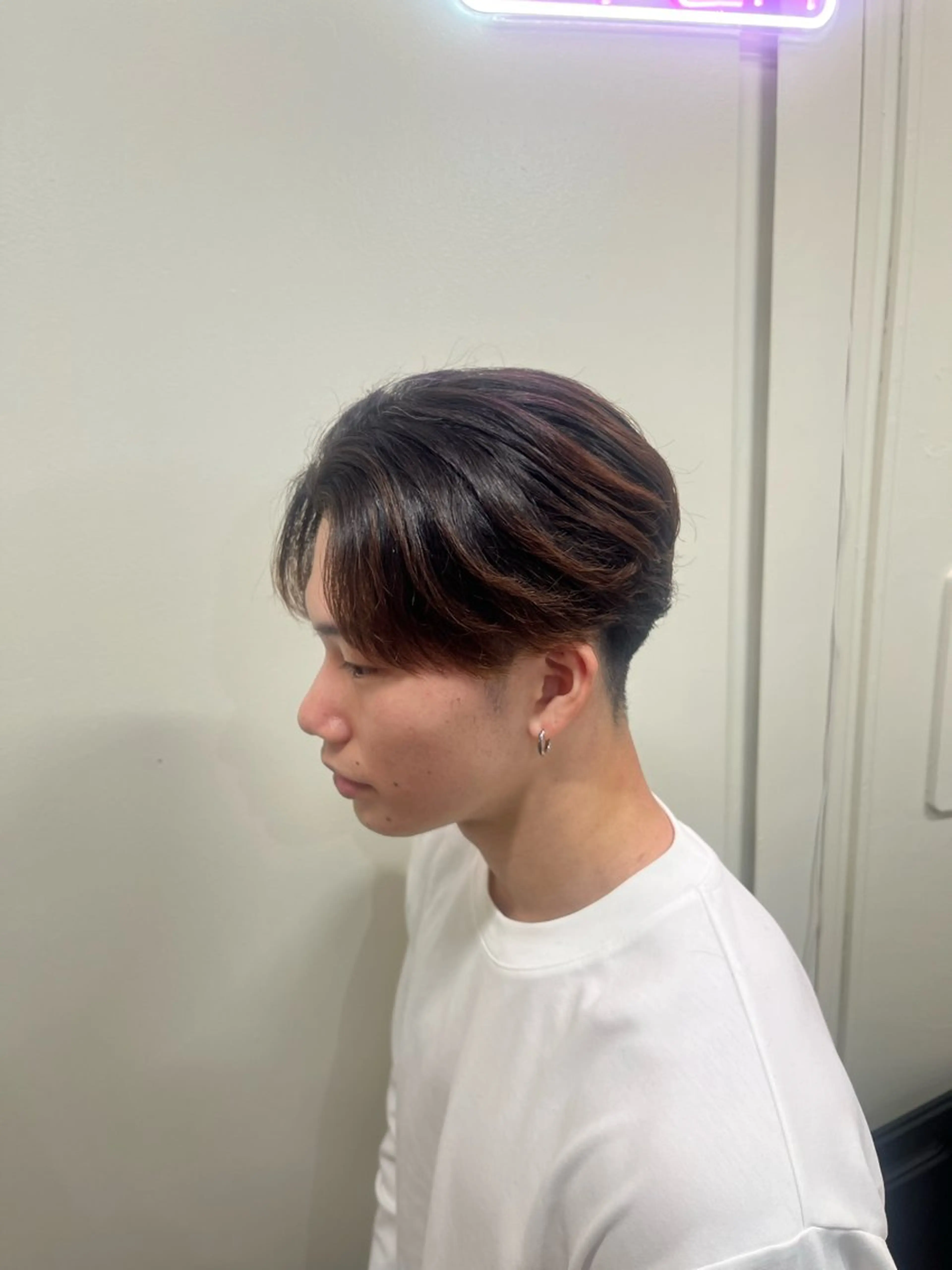 ショート パーマ メンズ 縮毛矯正 カット 縮毛矯正 毛流れヘアの達人 店長　須田龍世のヘアスタイル