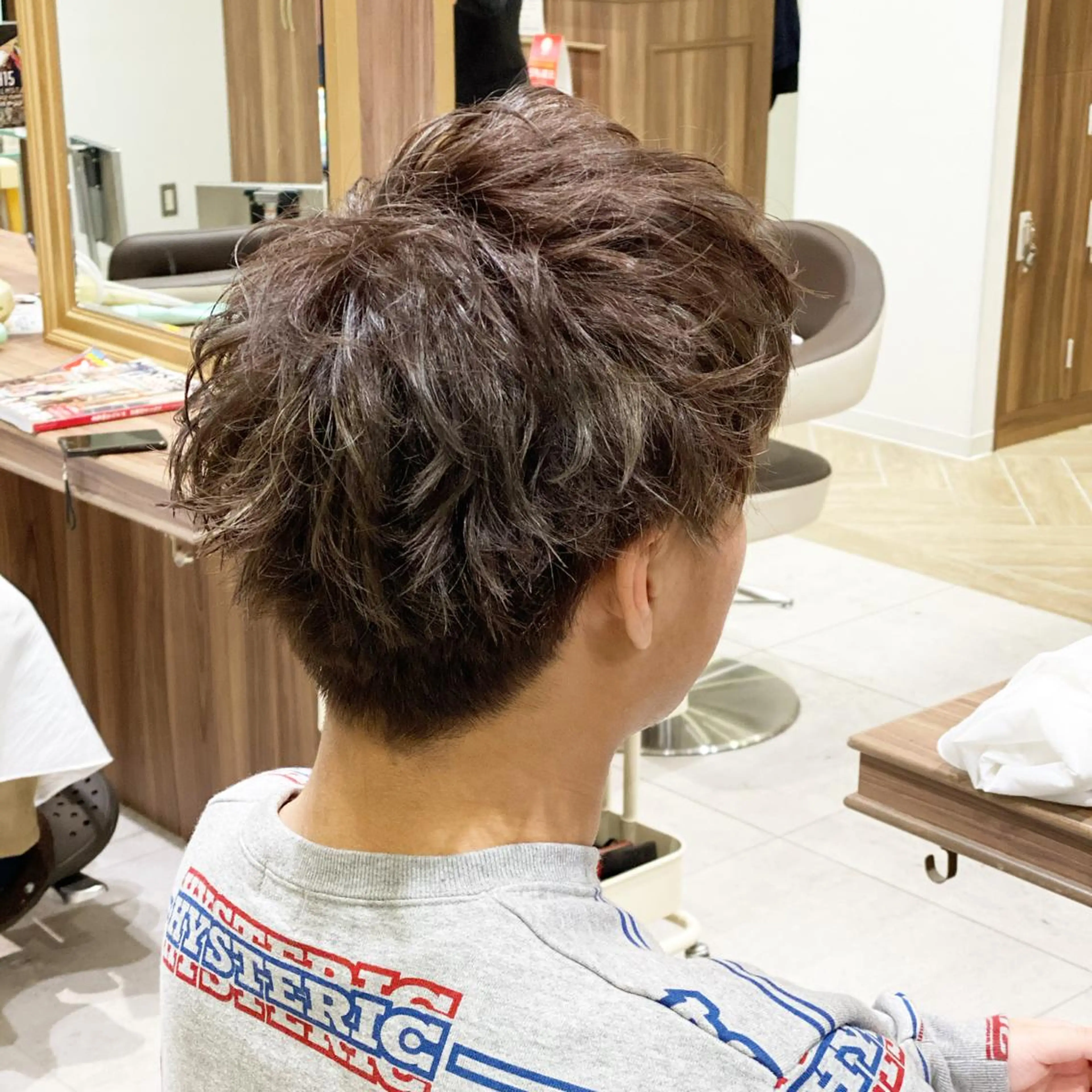 ショート カラー ハイライトカラー ハイライト 💎大人ハイライト 💎上杉一也💎のヘアスタイル