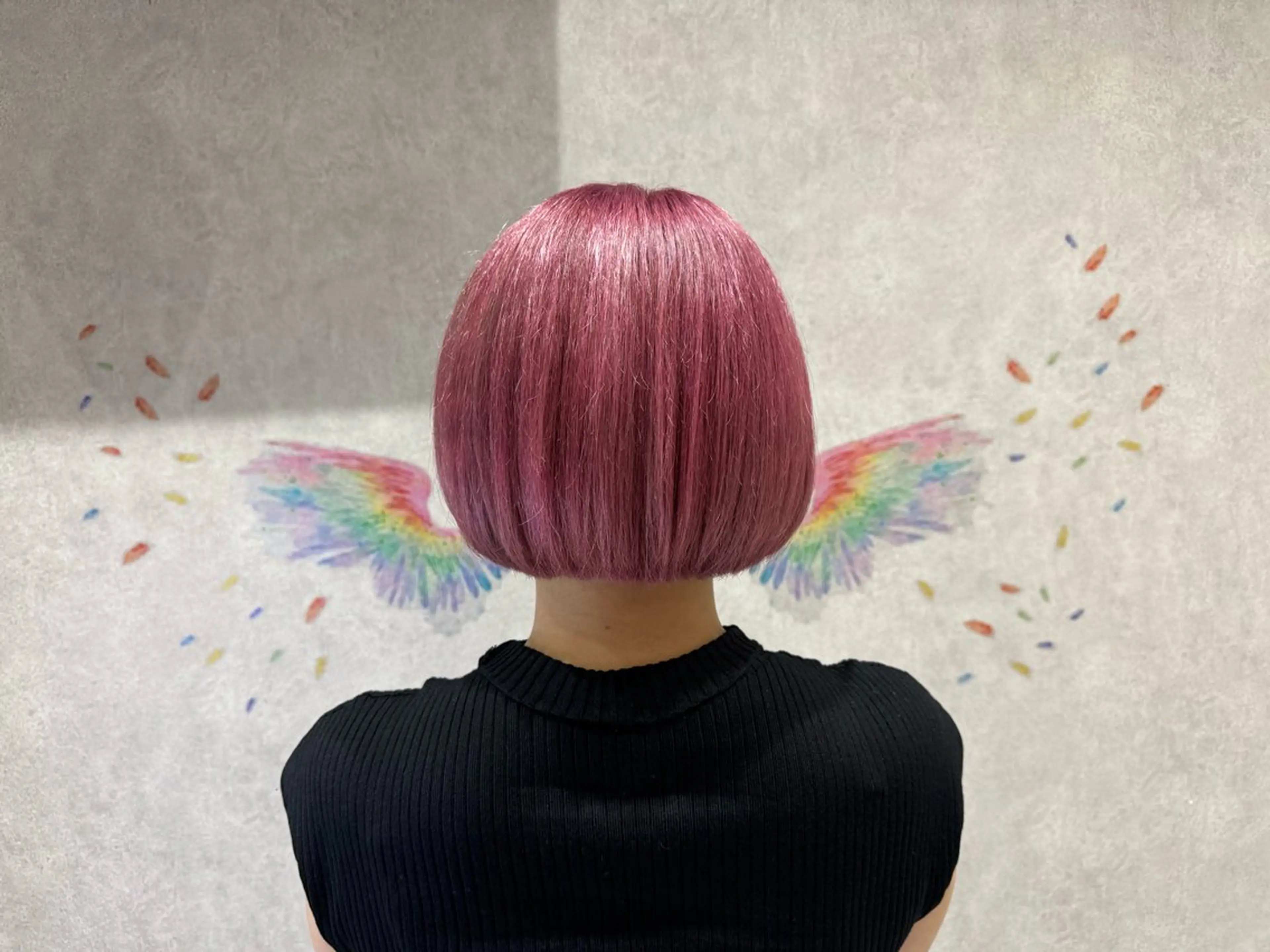 ショート カラー ブリーチ ピンクカラー ボブ 小顔カット カット ヘアカラー トリートメント 韓国ヘアー🦄ྀི オタク美容師🌈山本のヘアスタイル
