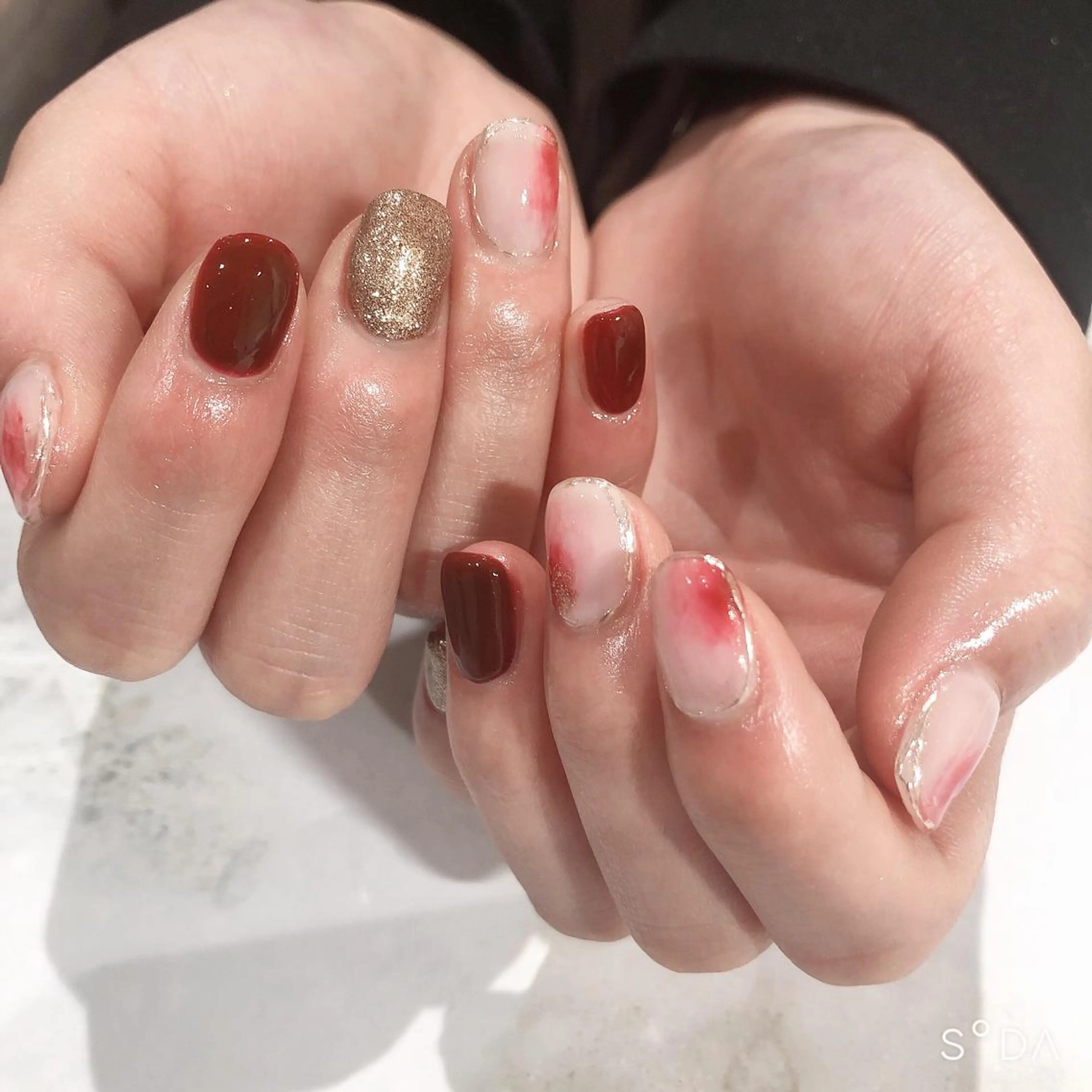 ネイル ニュアンスネイル ハンドネイル 吉野✨ ネイルデザイナー✨のネイルデザイン