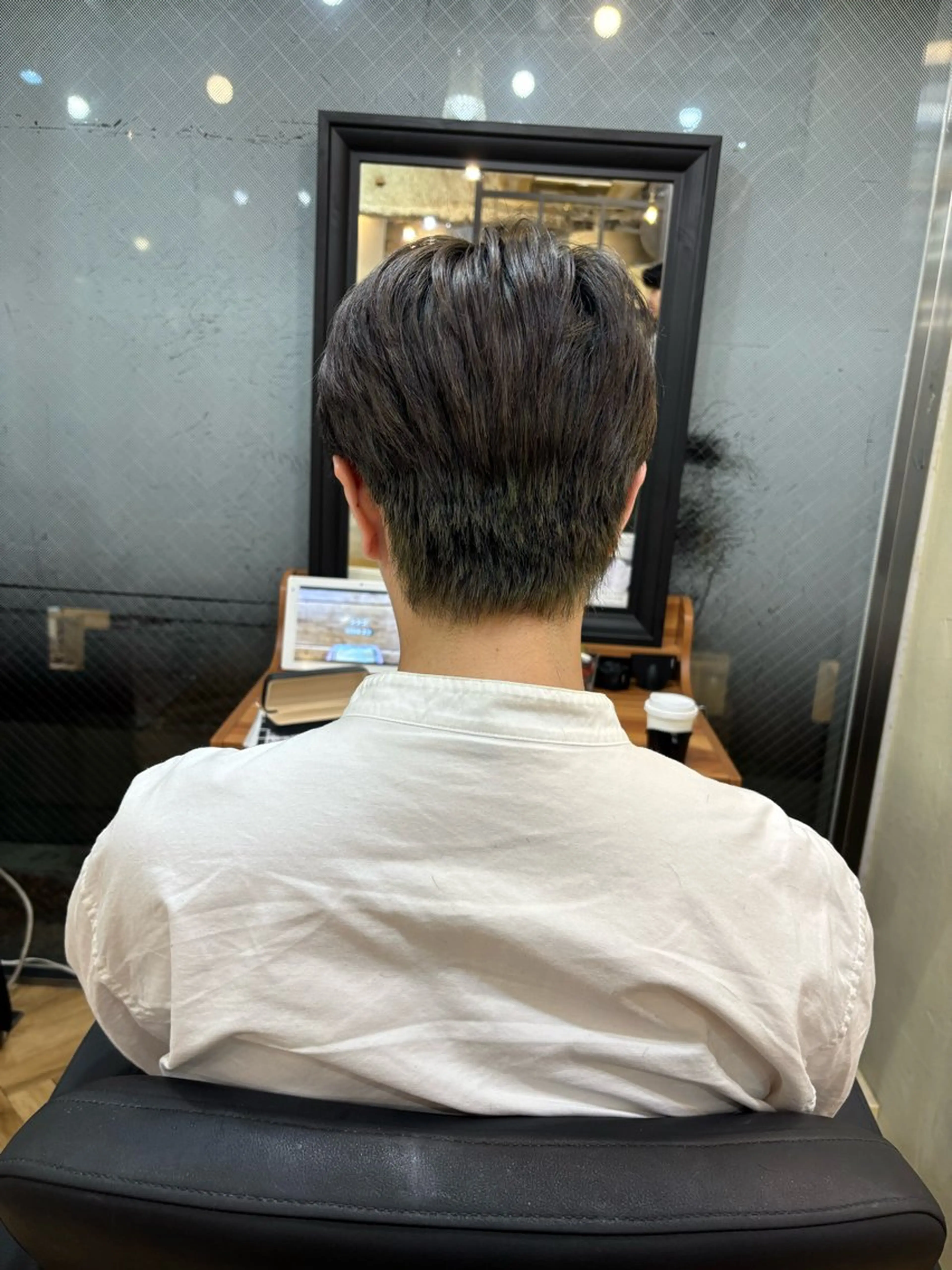 メンズ センターパート マッシュ 渡邉 優李のヘアスタイル
