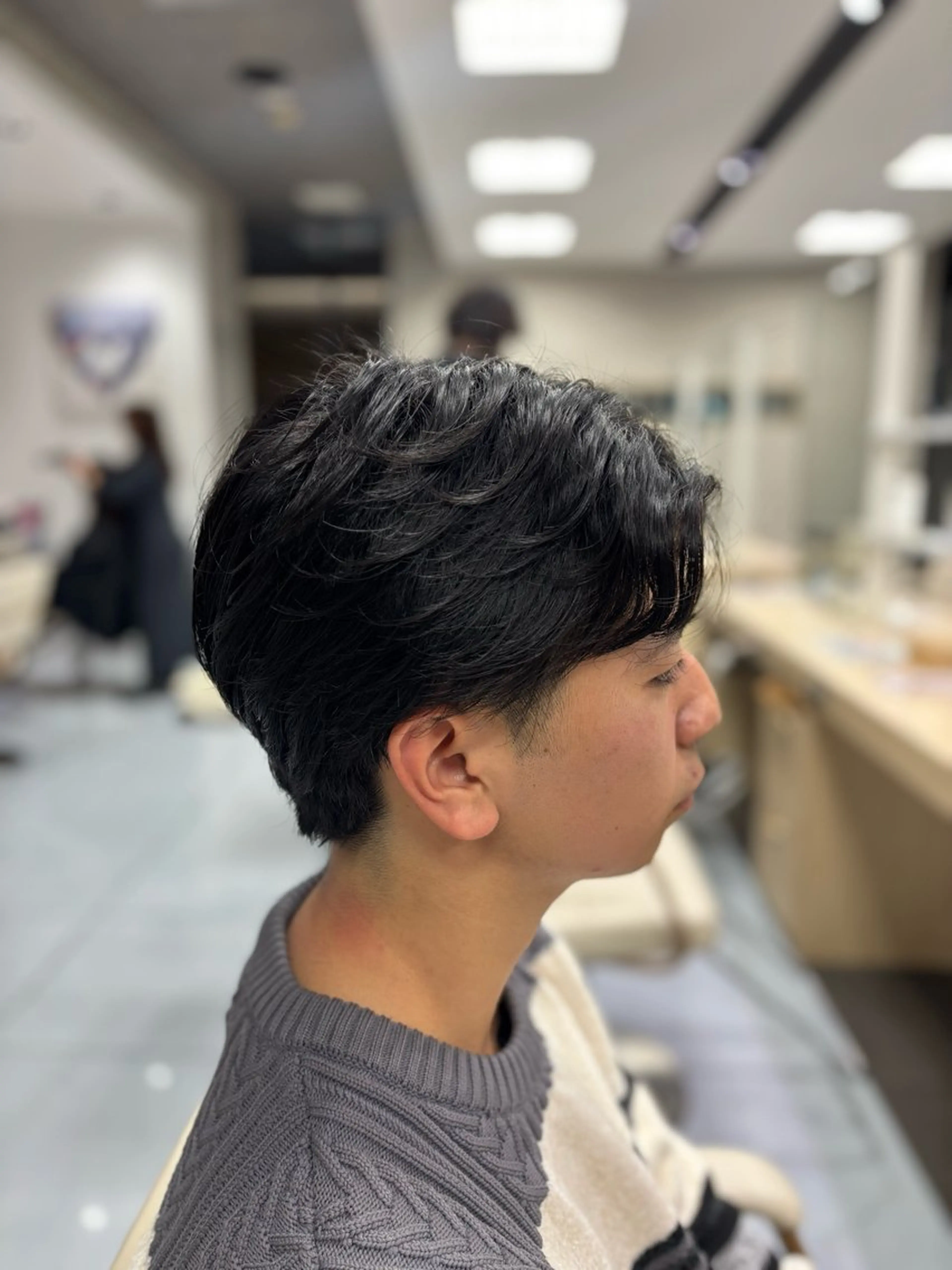 ショート パーマ メンズ カット パーマ メンズ特化韓国風 パーマスタイル/りんのヘアスタイル