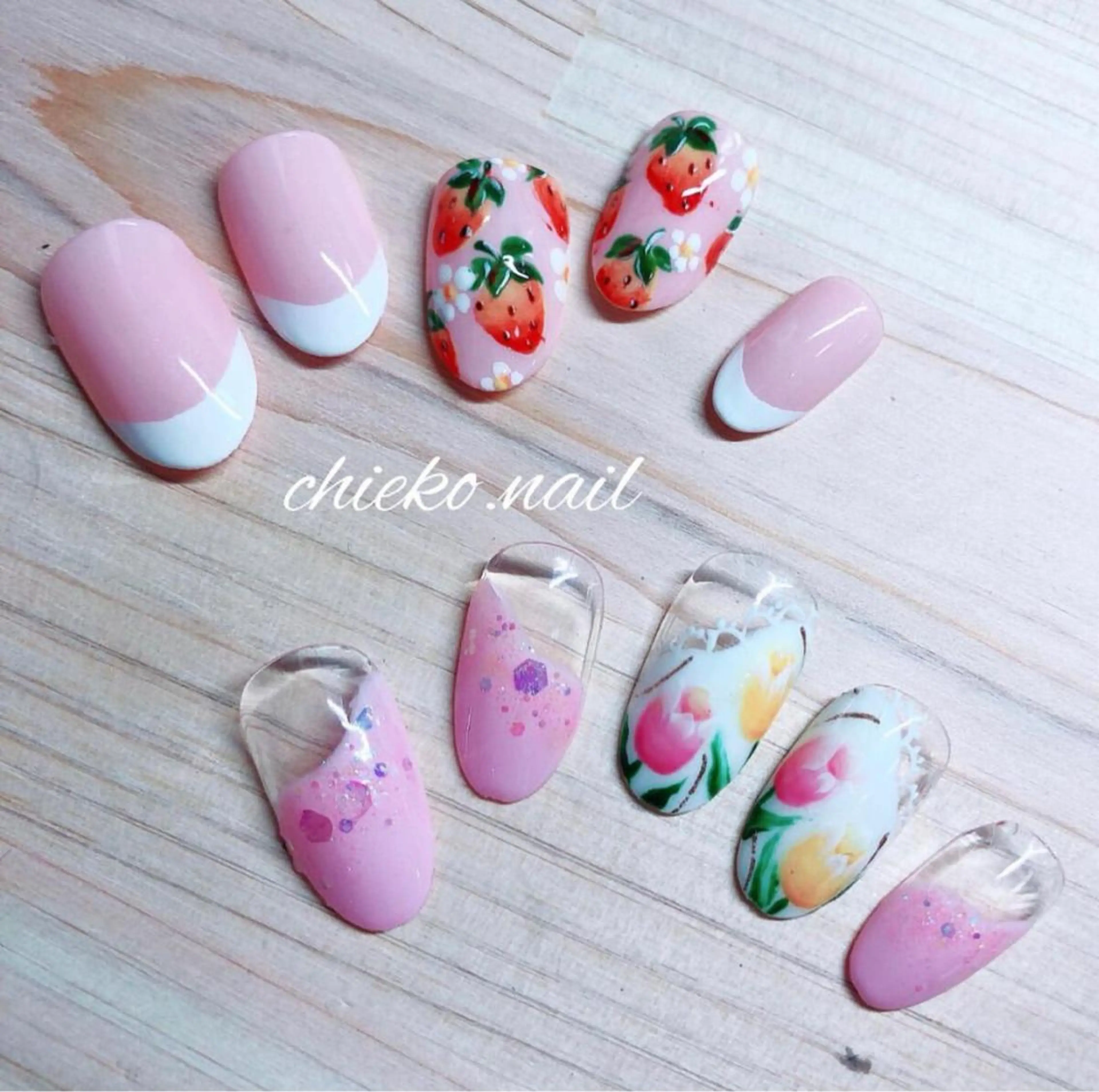 ネイル ガーリー 春ネイル chieko'nail所属・CHILL NAILのネイルデザイン