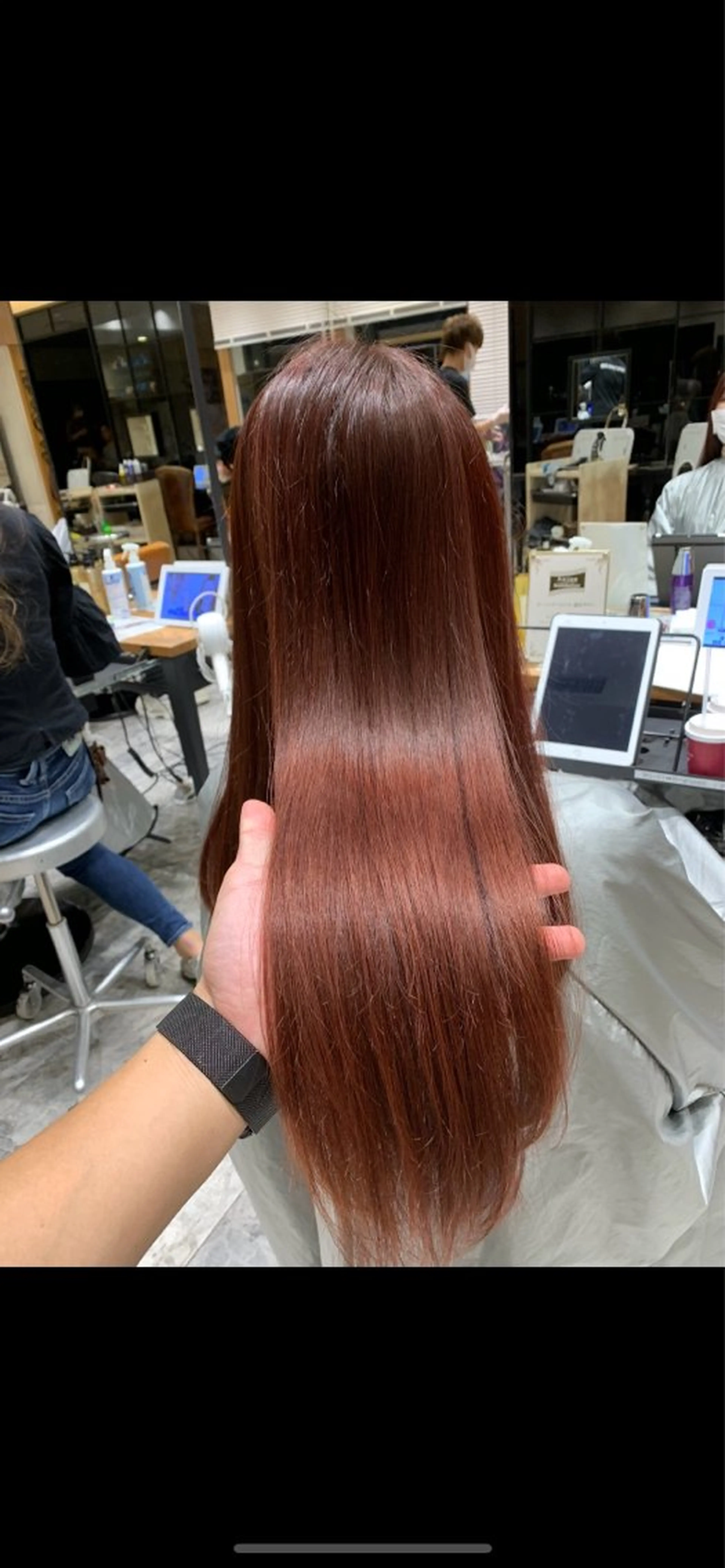 ロング カラー ヘアカラー トリートメント 新宿✨レイヤーカット 韓国ヘア/坂本亜裟海のヘアスタイル