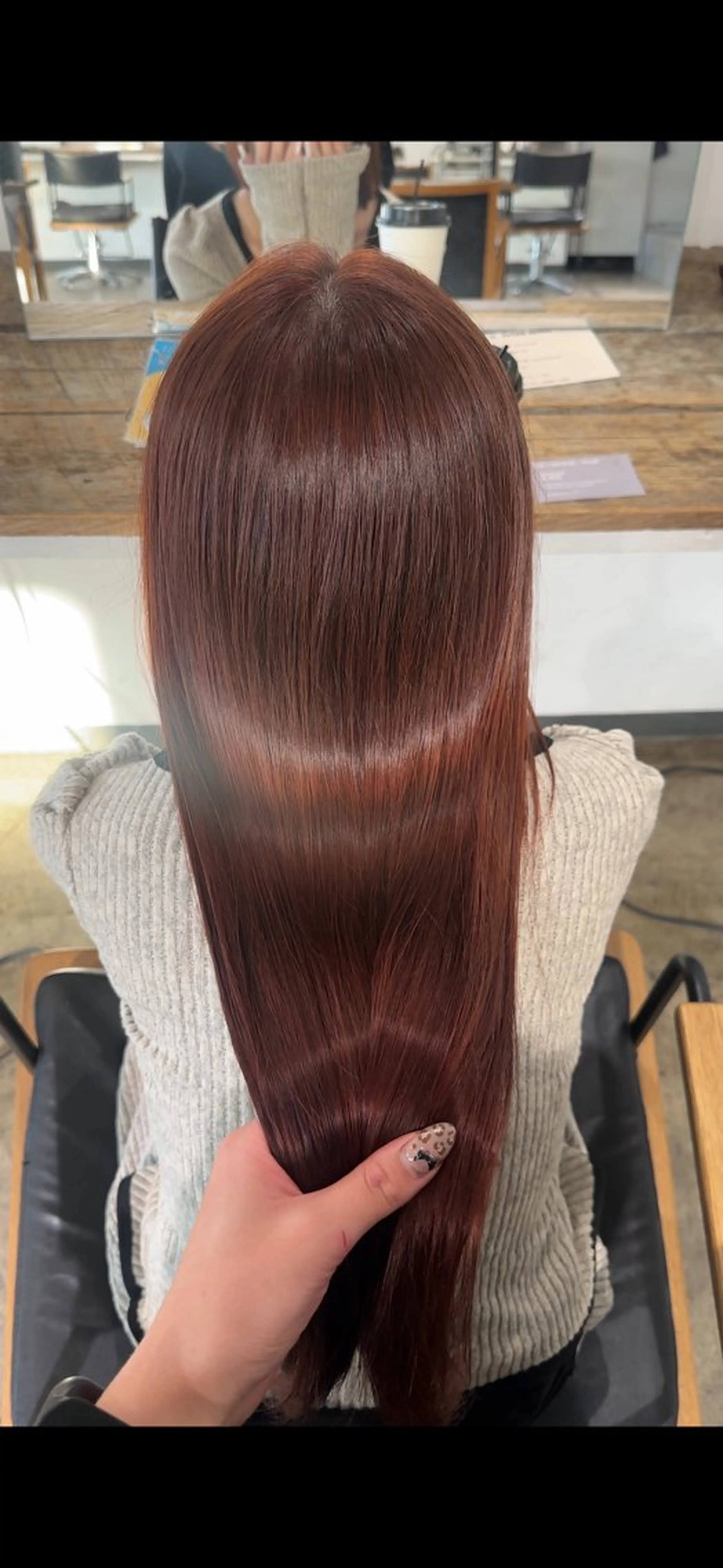 ロング カラー ブリーチ ブラウンカラー カシス ブリーチなしカラー ピンクカラー ヘアカラー トリートメント 🩷ブリーチなし韓国 へア🩷HARUKAのヘアスタイル