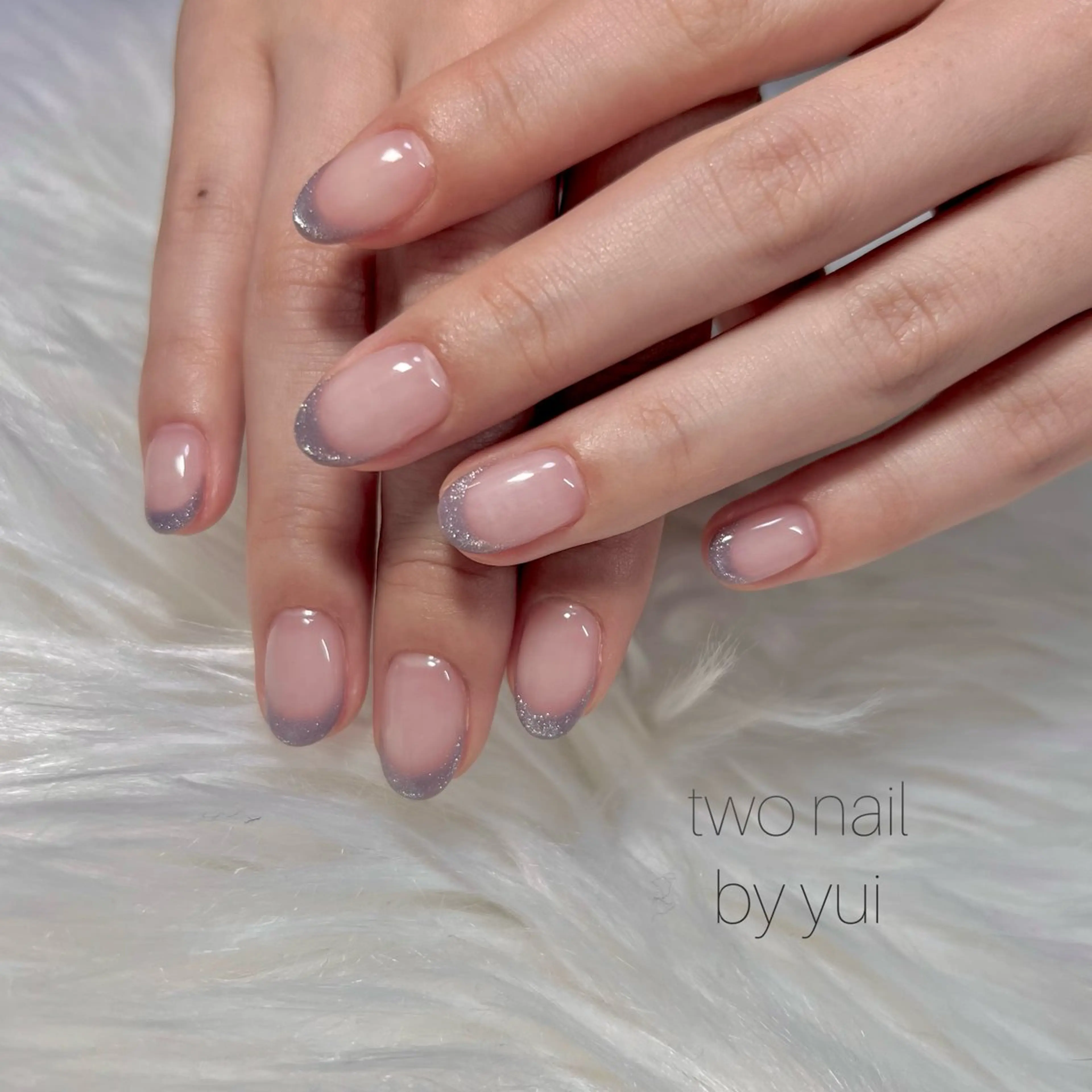 ネイル アートネイル マグネットネイル ネイルチップ ホワイト ハンドネイル two nailのネイルデザイン