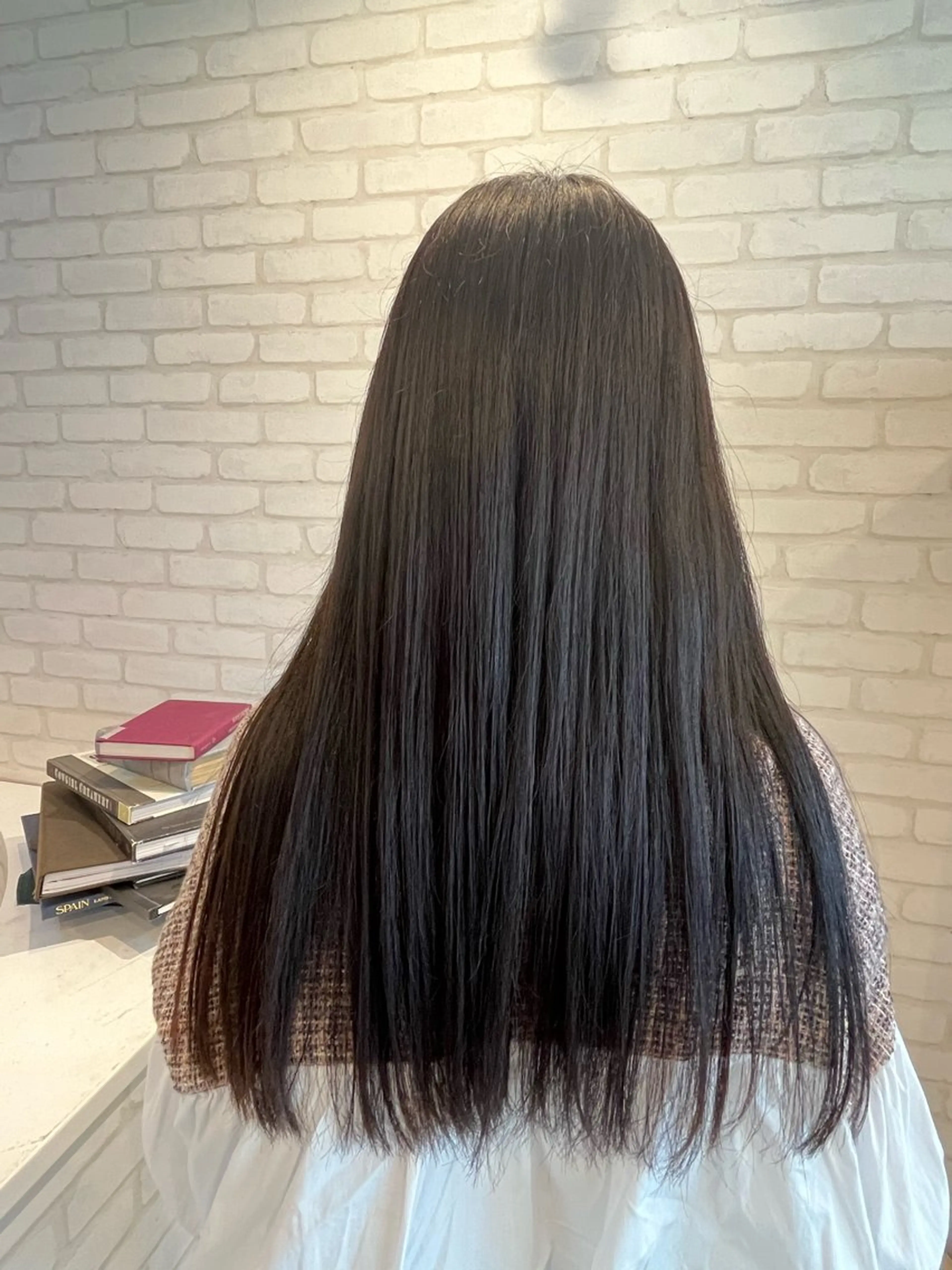 ロング カラー ヘアカラー 阿部 うららのマツエク・マツパデザイン