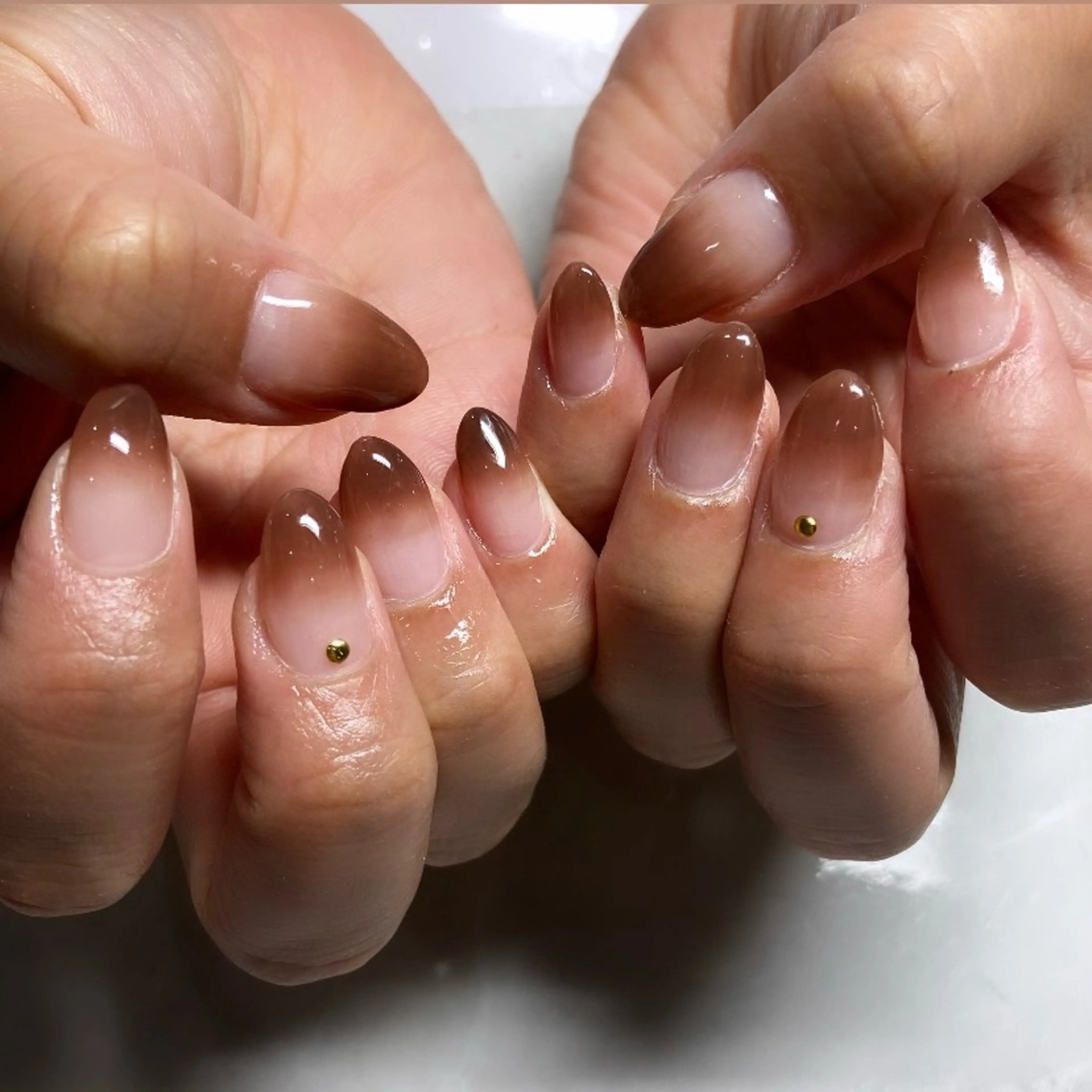 ネイル グラデーション バレンタイン ハンドネイル nail salon MARuのネイルデザイン