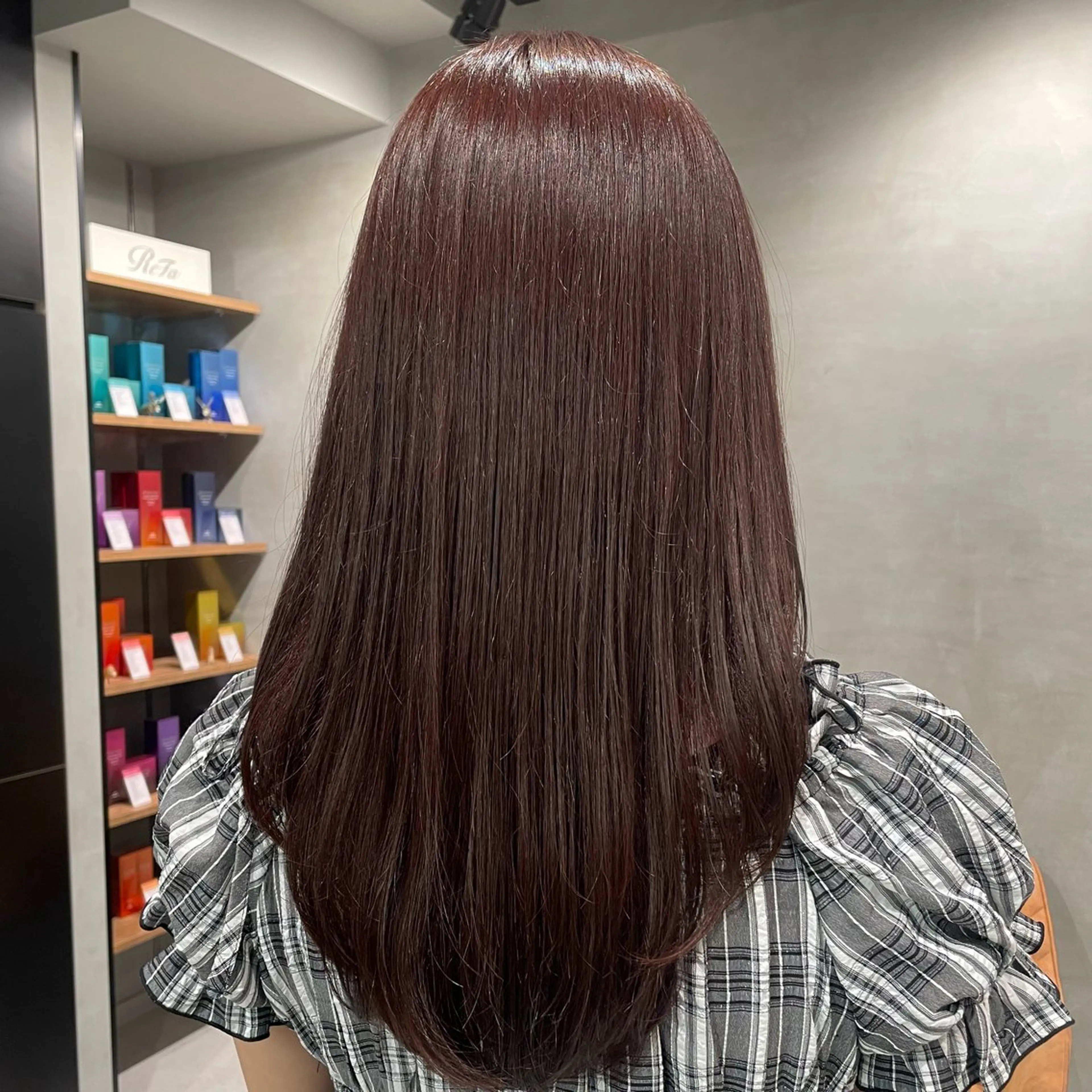 ロング カラー カット ヘアカラー トリートメント ヘッドスパ ヘアセット 暖色カラー ❤️‍🔥REIRIのヘアスタイル