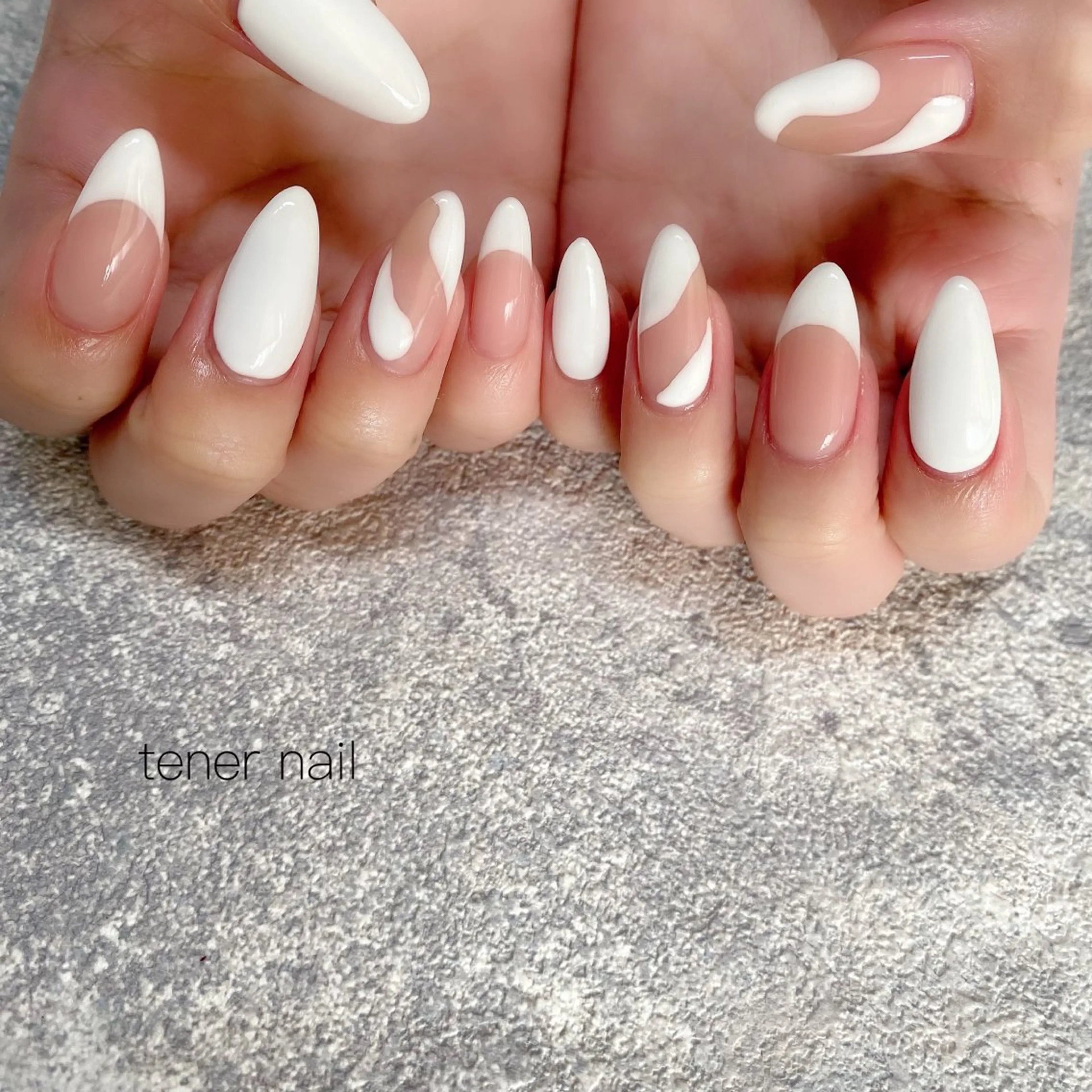 ネイル ホワイト tener  nail  テネルネイル所属・テネルネイル tener nailのネイルデザイン