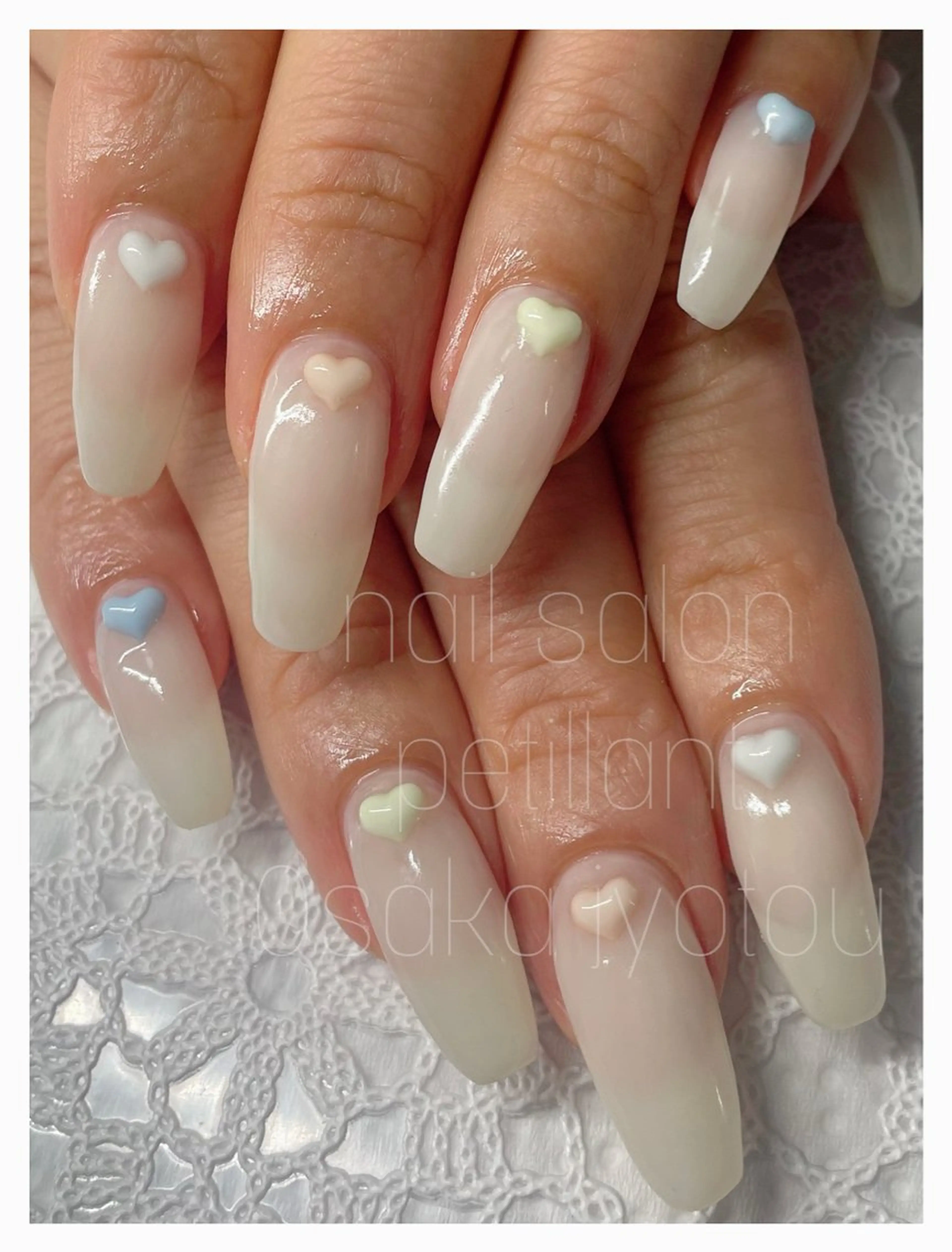 ネイル アートネイル ハート petillant所属・nail salon petillantのネイルデザイン