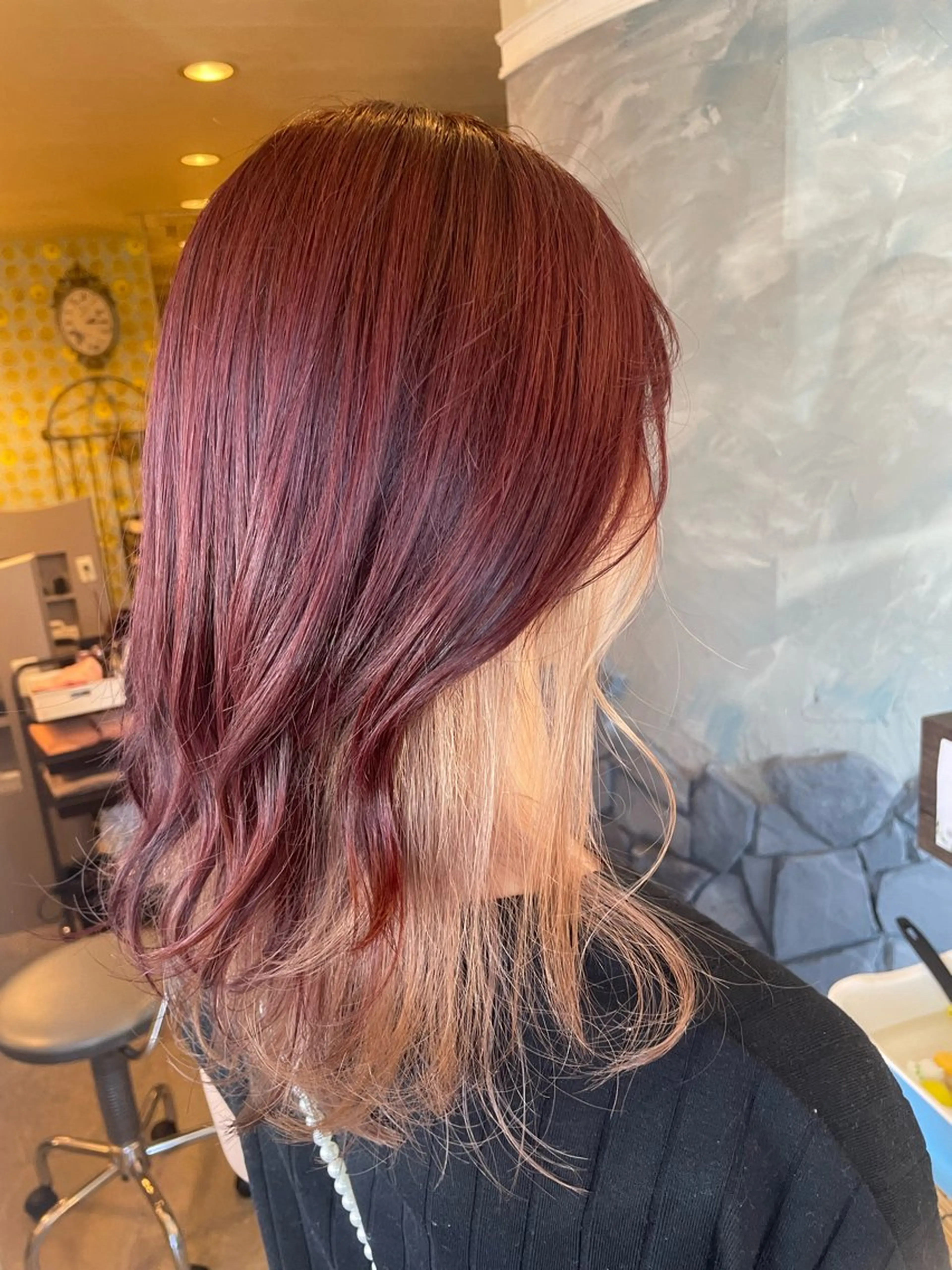 ロング カット ヘアカラー hair  make echo所属・hair make echo滿木あい花のヘアスタイル