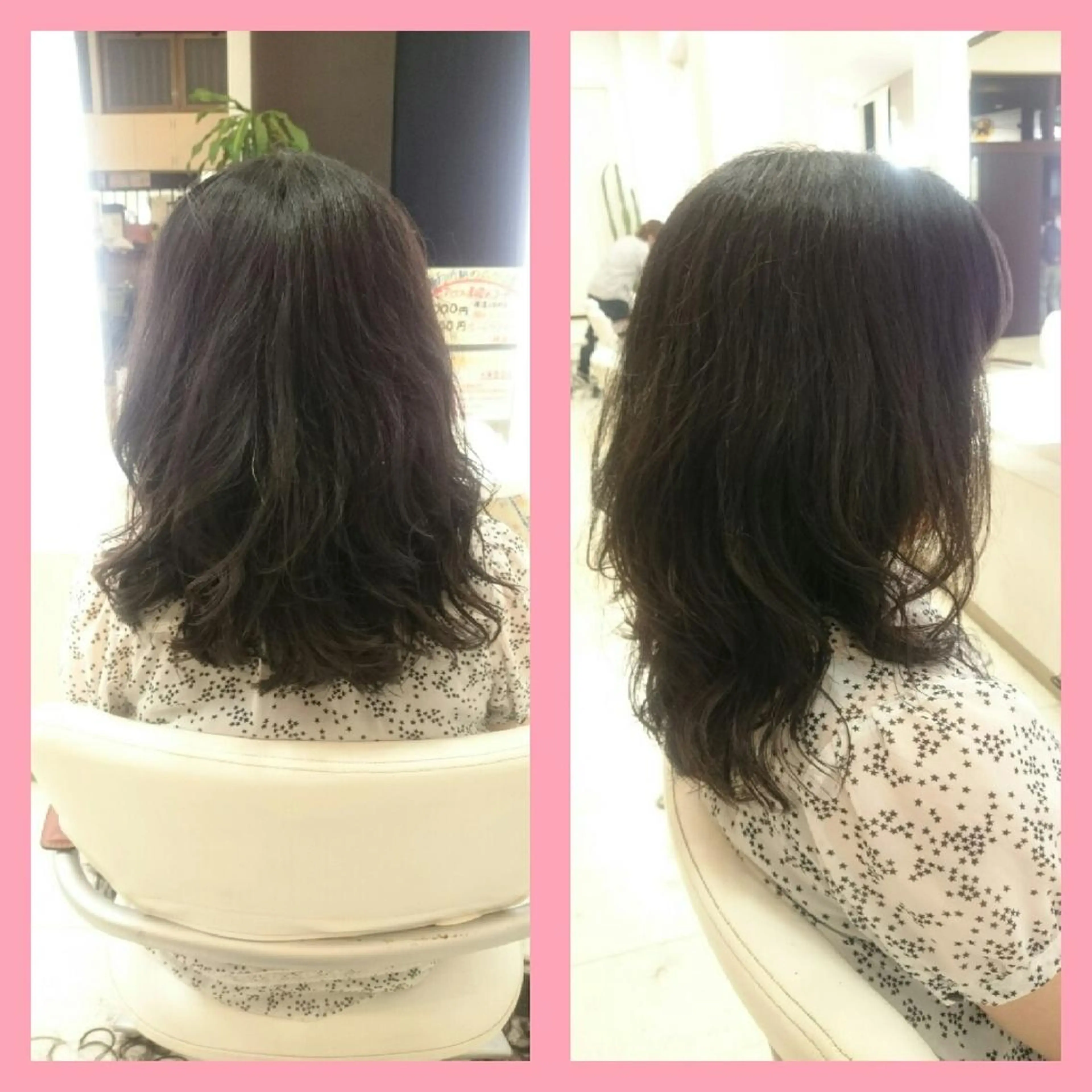 セミロング キンジョウ エナミのヘアスタイル