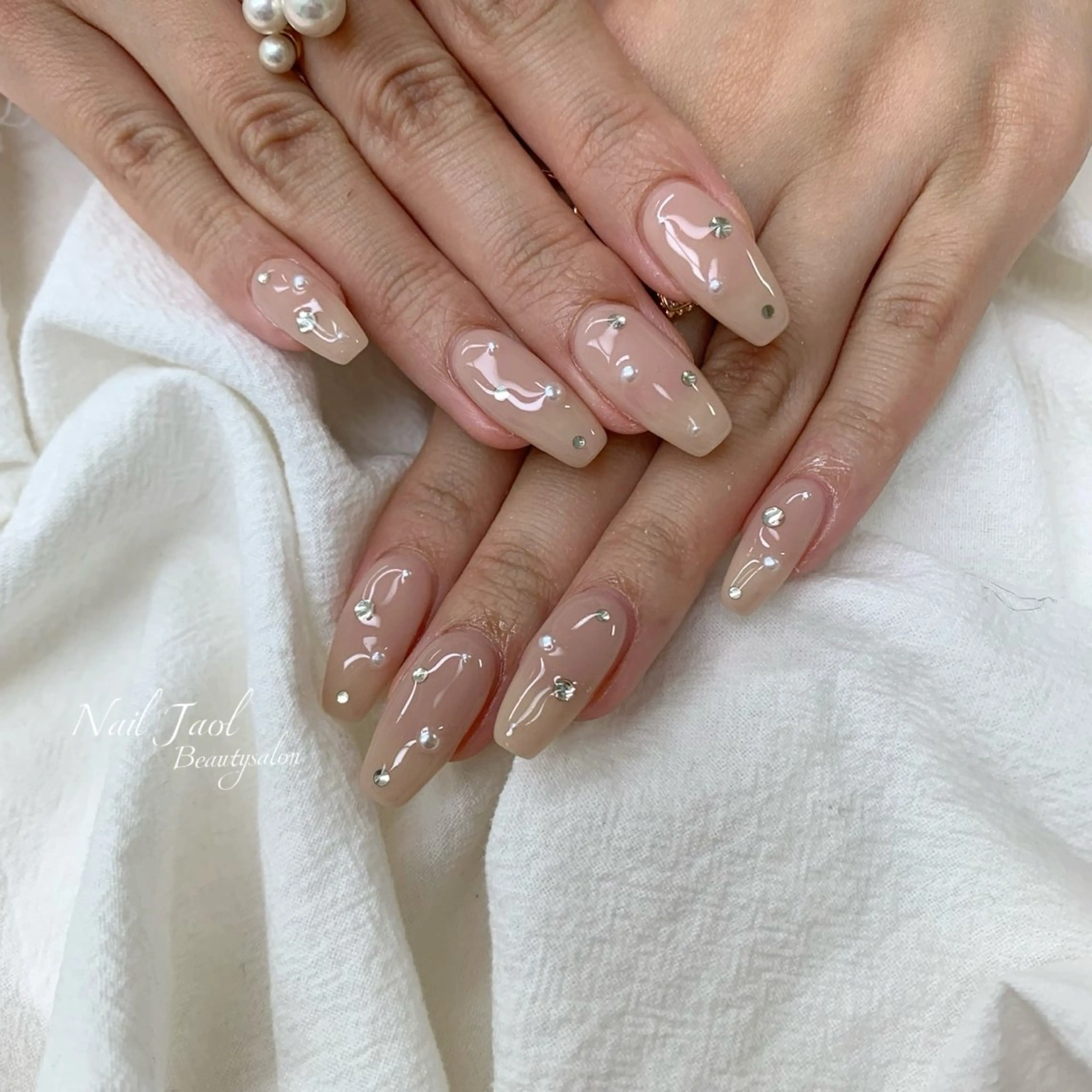 ロング 韓国風ヘア ハンドネイル nail jaol池袋店所属・ネイルJaol 池袋のネイルデザイン