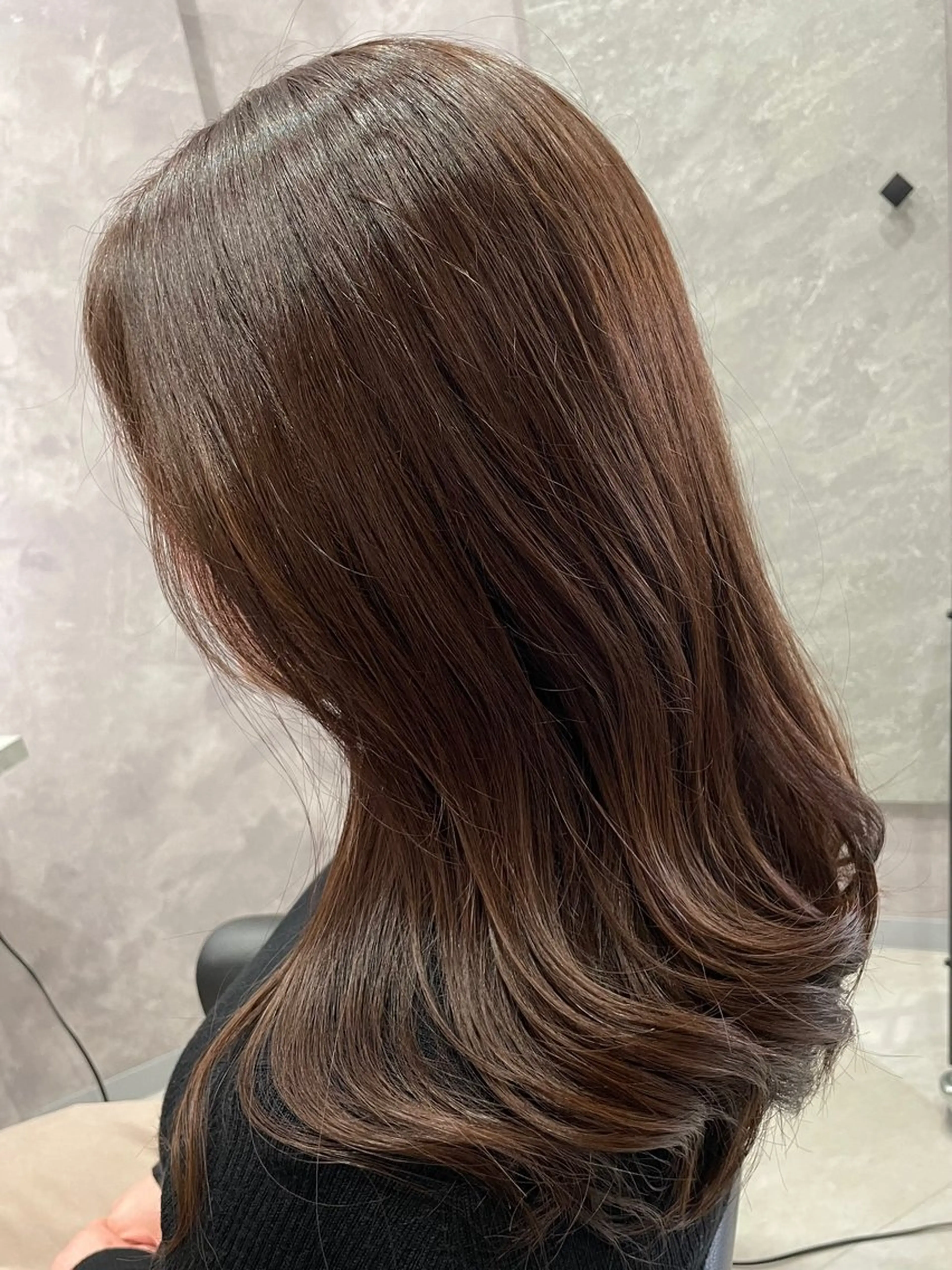 セミロング カラー ベージュカラー ✨️メンズ高評価✨️ 野口虎剛のヘアスタイル