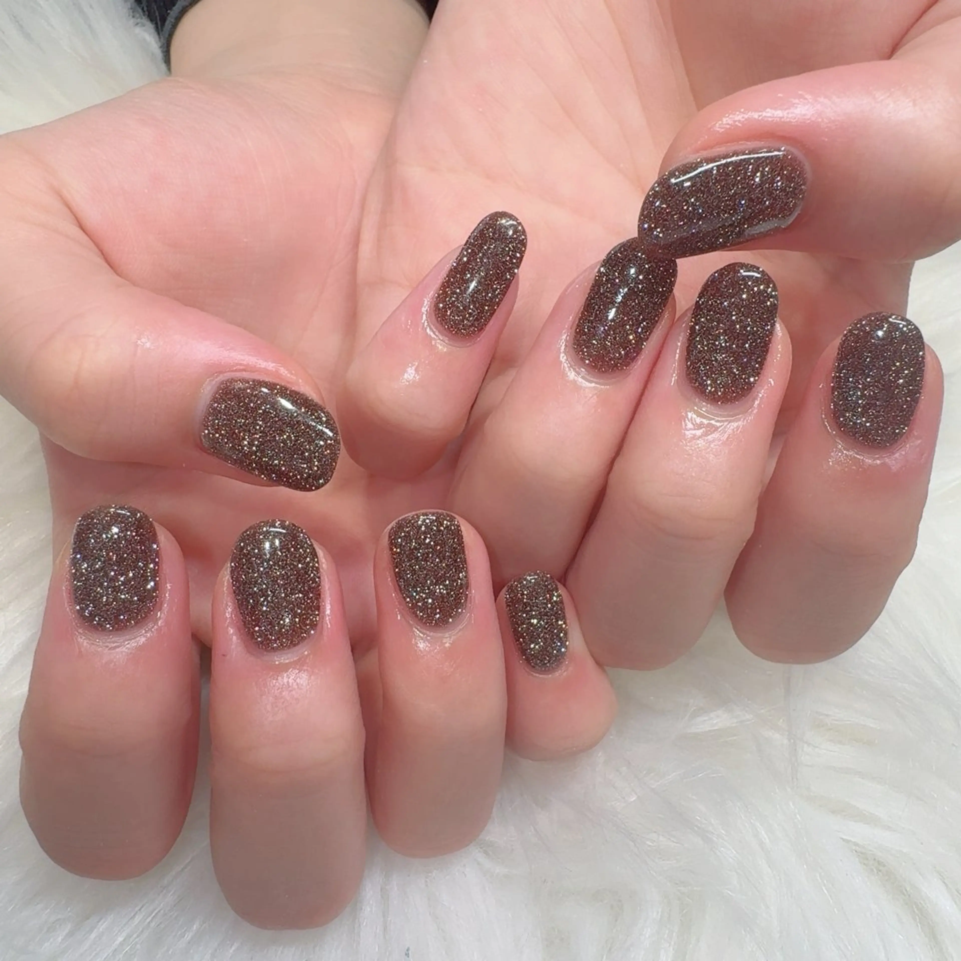 ネイル フラッシュネイル ワンカラーネイル ハンドネイル 小野澤 紗智のネイルデザイン