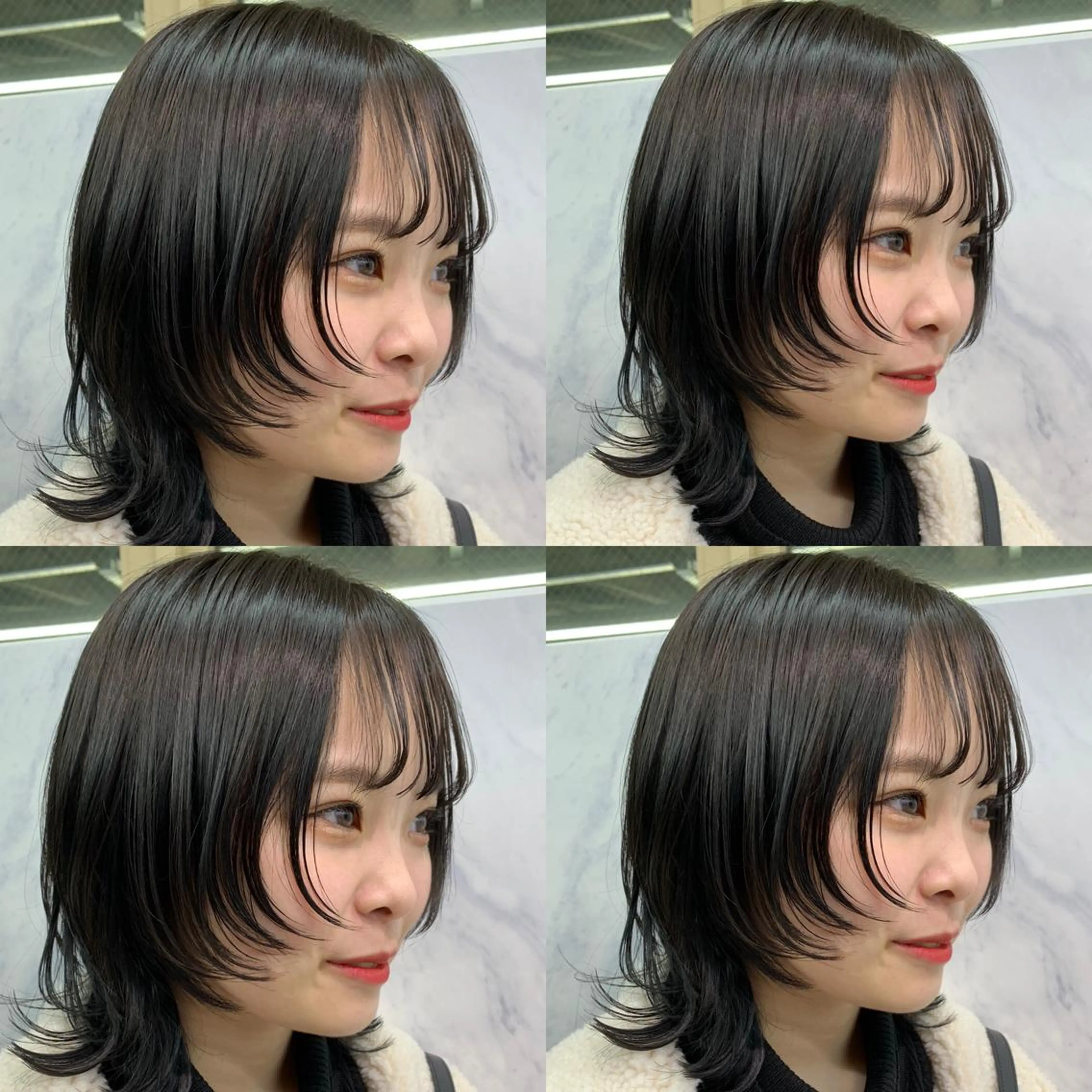ミディアム 韓国ヘア／エクステ 🖤MIYUのヘアスタイル