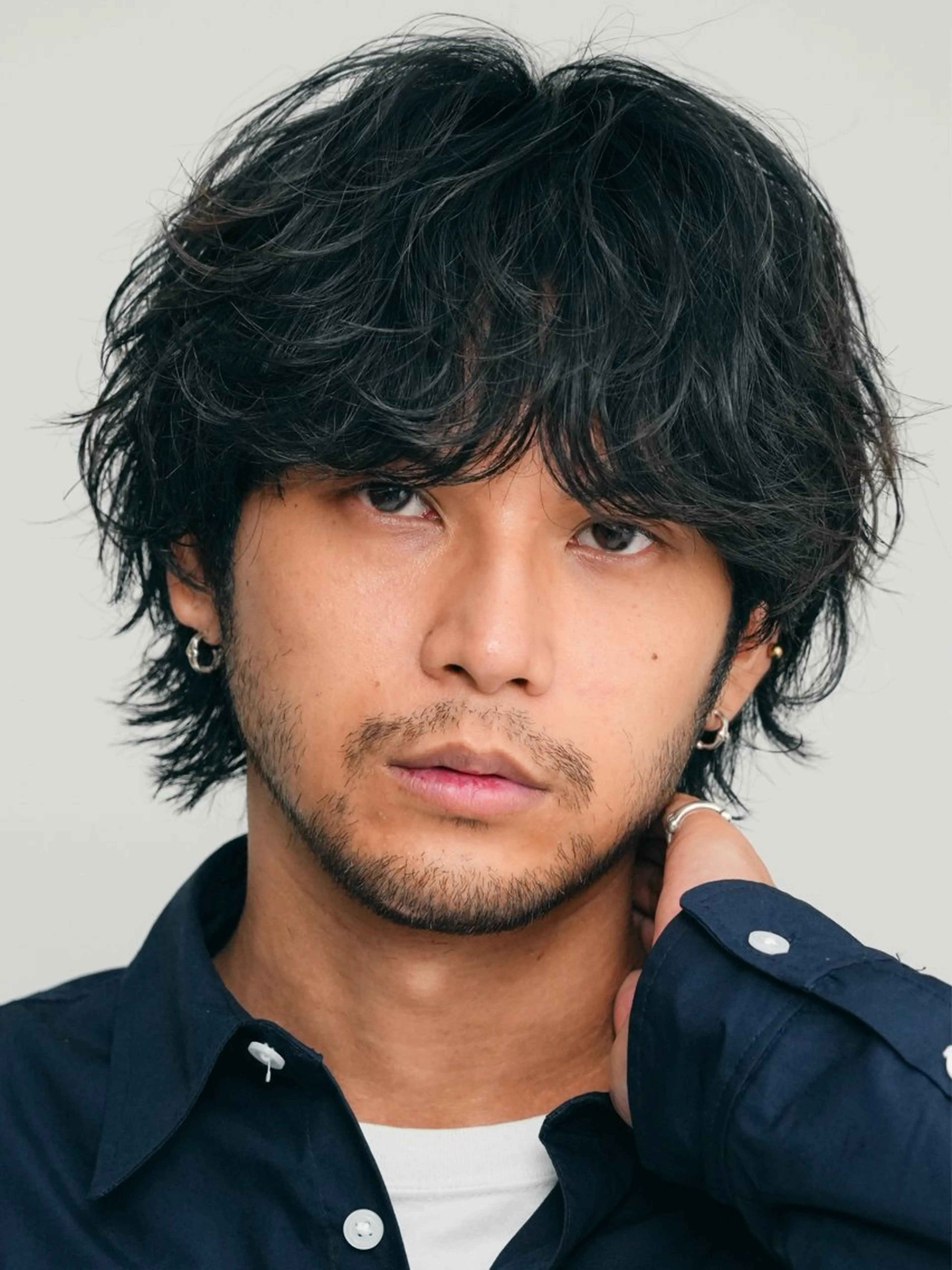 パーマ メンズ 原宿波巻きスパイラル パーマTOSHIのヘアスタイル