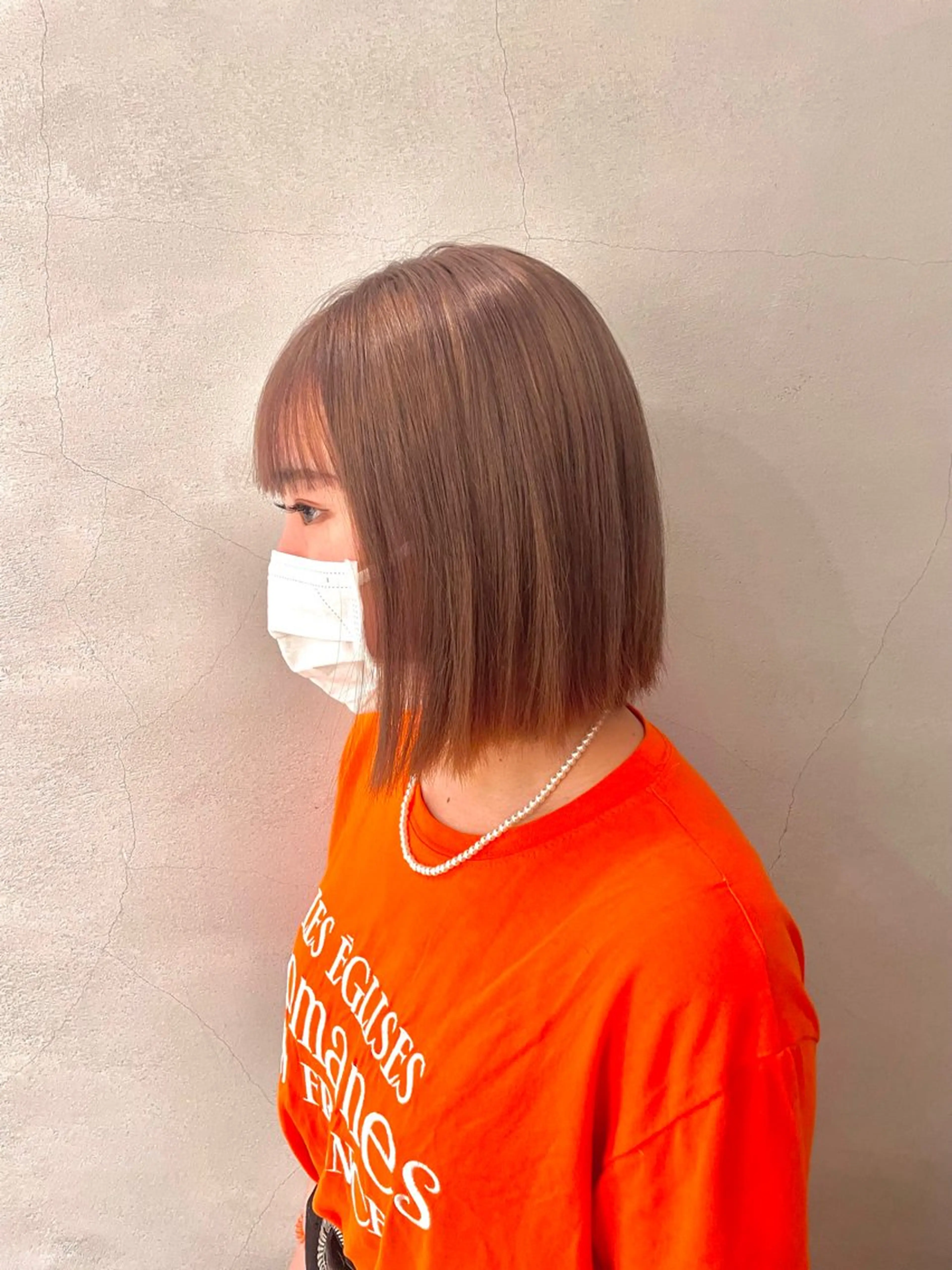 カラー ベージュカラー ヘアカラー トリートメント Mado Tsujido所属・小野江 祐李のヘアスタイル