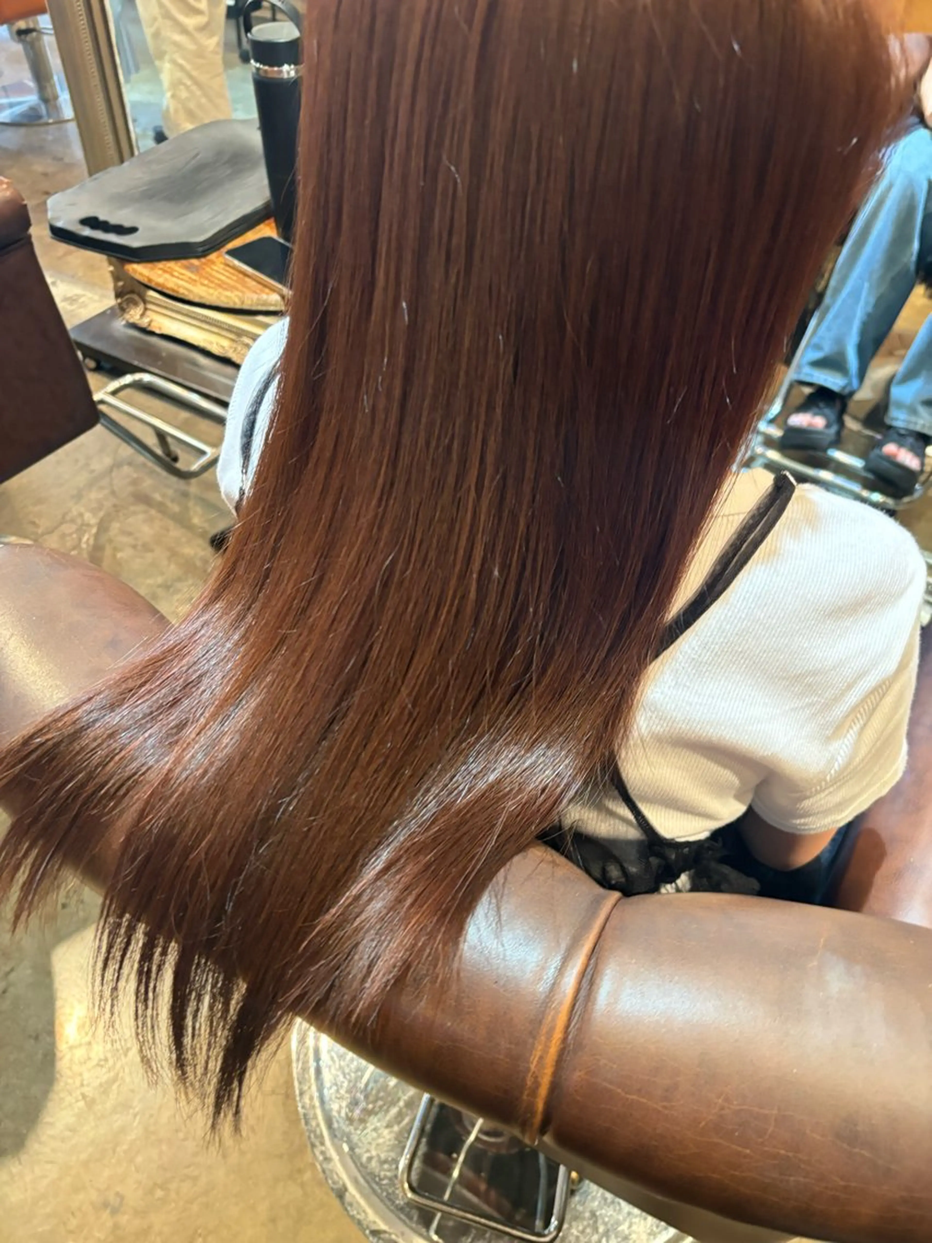 ロング カラー 髪質改善カラー ベージュ🤎YUMEのヘアスタイル