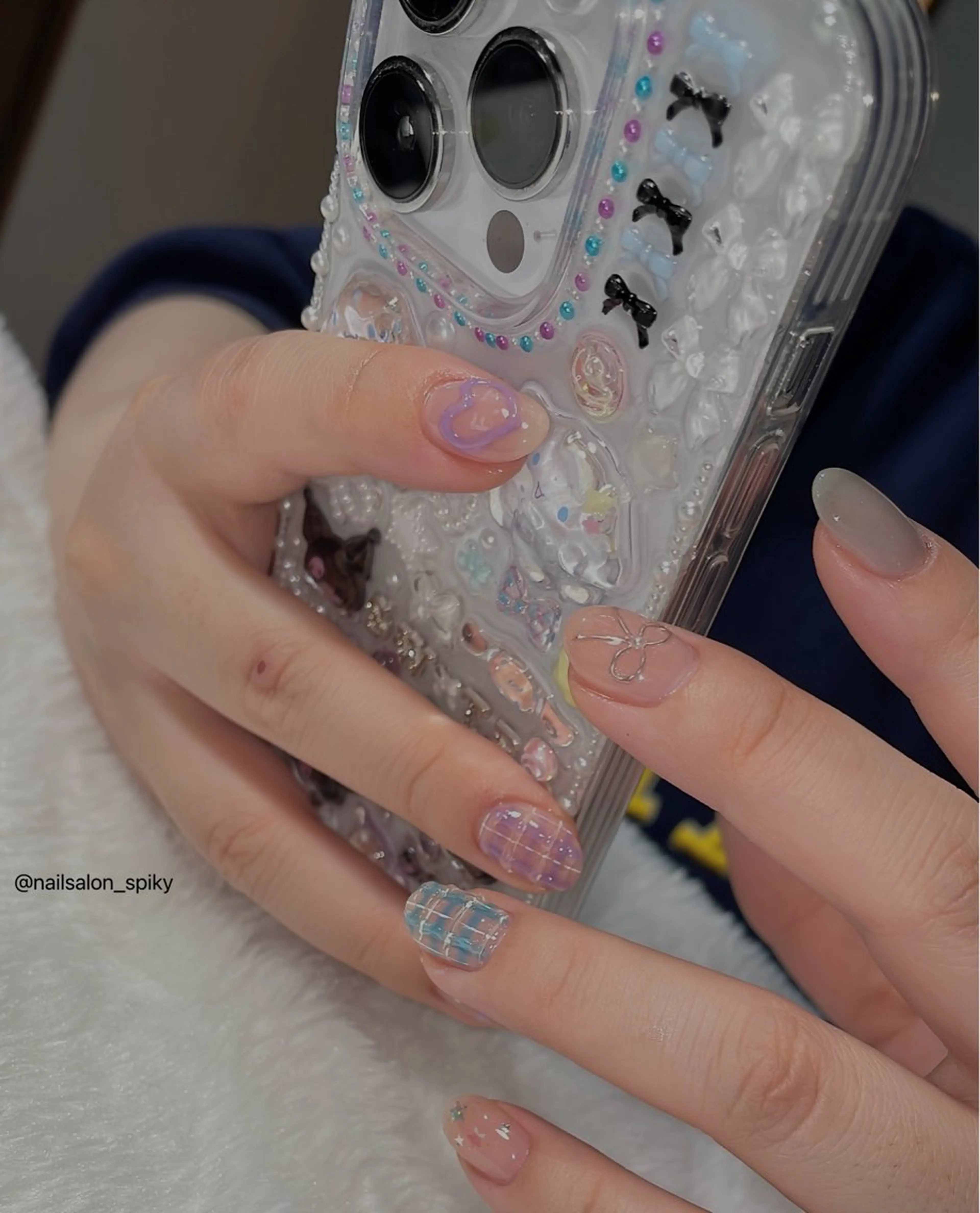 ネイル ハンドネイル Spiky とうげ ふうかのネイルデザイン