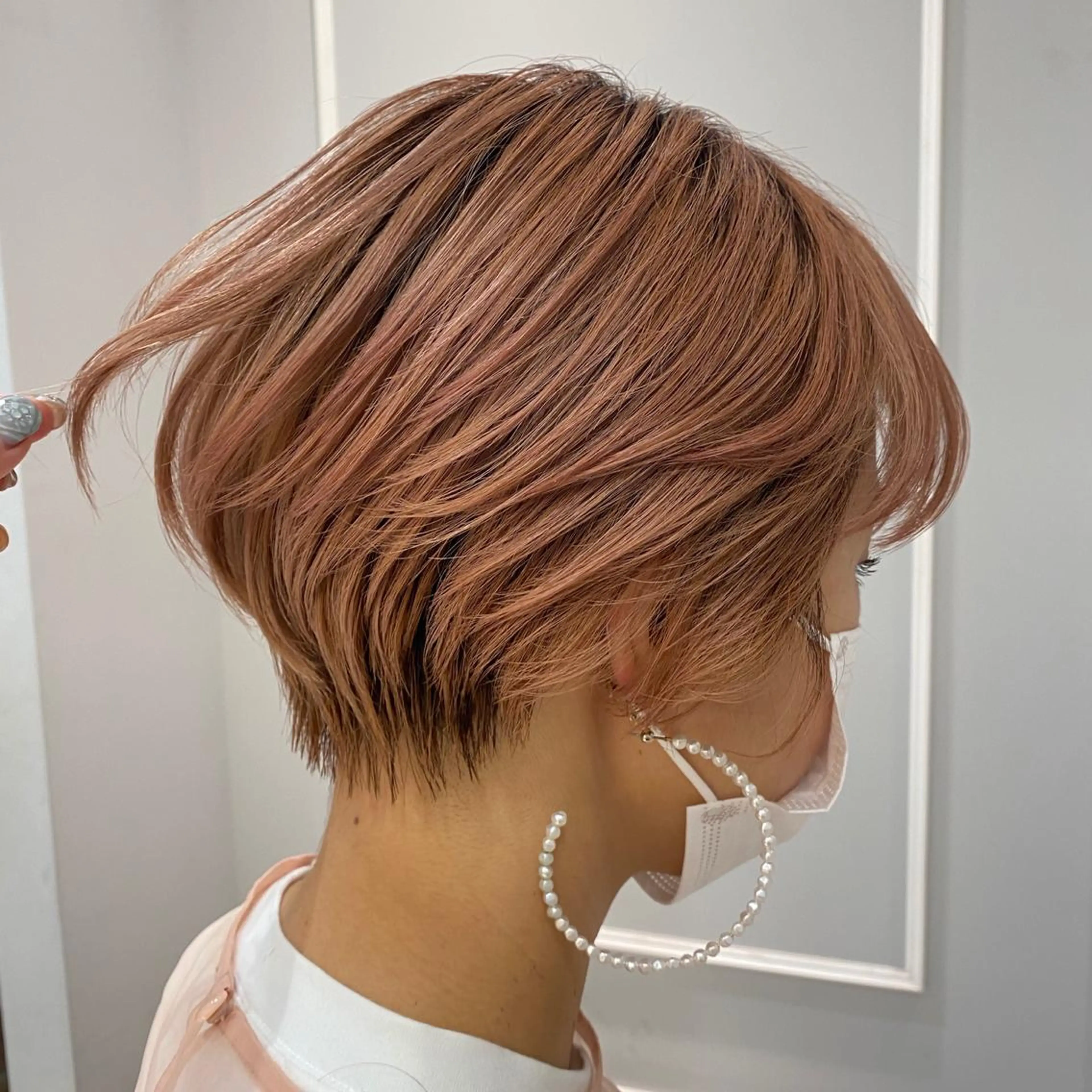 ショート カラー ショートヘア カット ヘアカラー トリートメント 韓国ヘア🇰🇷 トヨキトキコのヘアスタイル