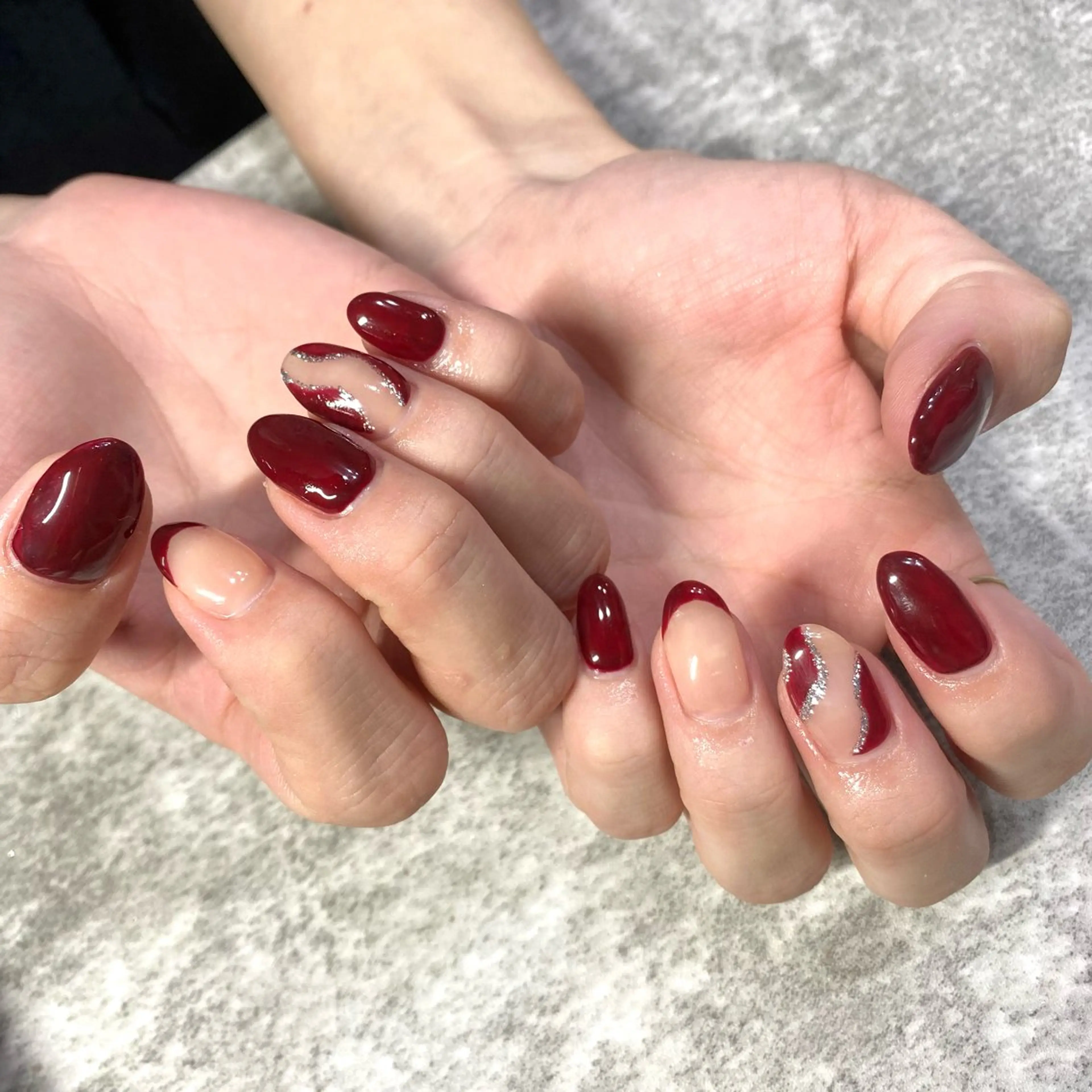 ネイル ボルドー ハンドネイル ★Rinail... .のネイルデザイン