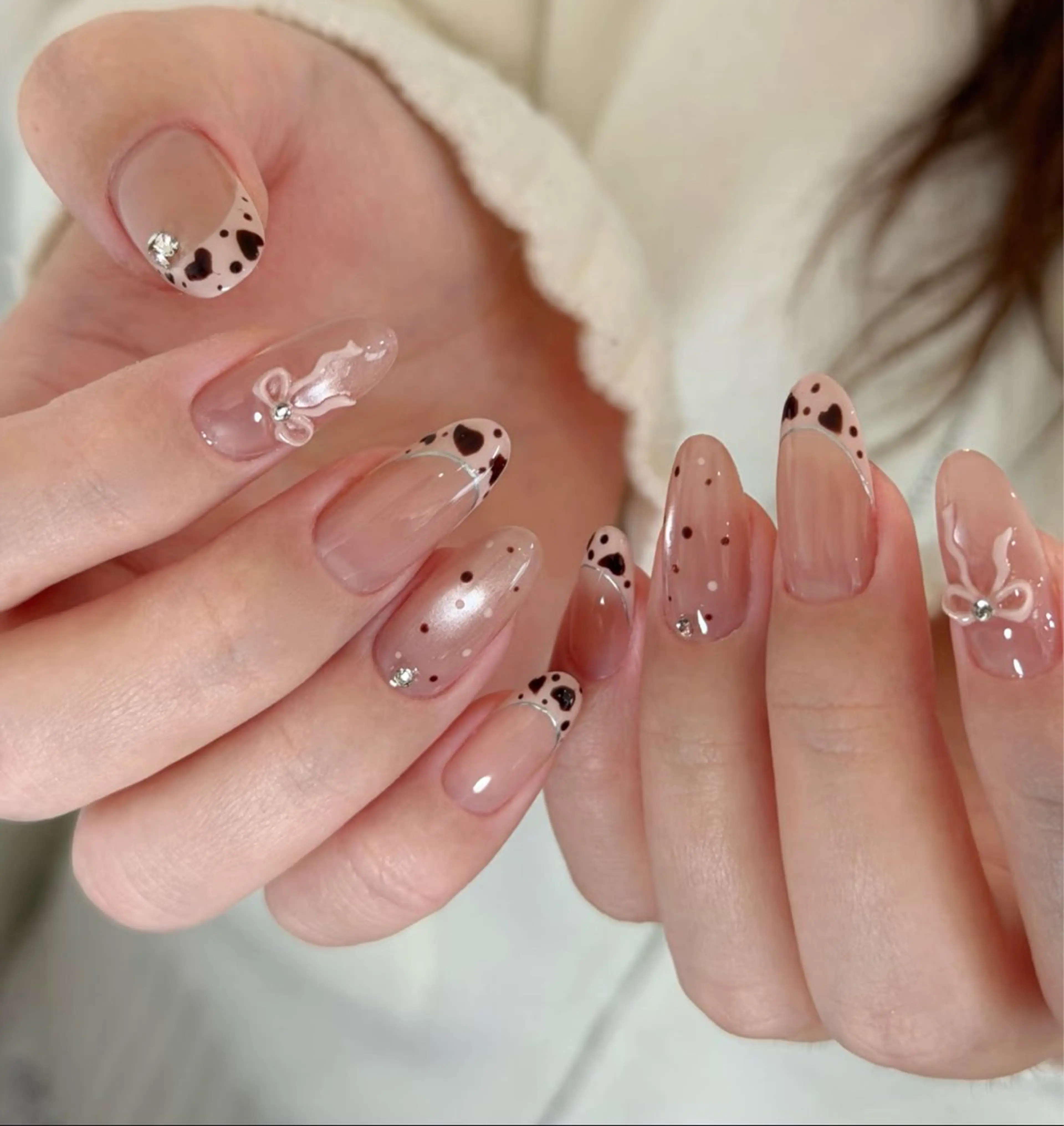 ネイル アートネイル オーロラネイル チークネイル 長さ出し フットネイル ハンドネイル Blossom nail【ブラソンネイル】所属・Blossom nail_Yuniのネイルデザイン