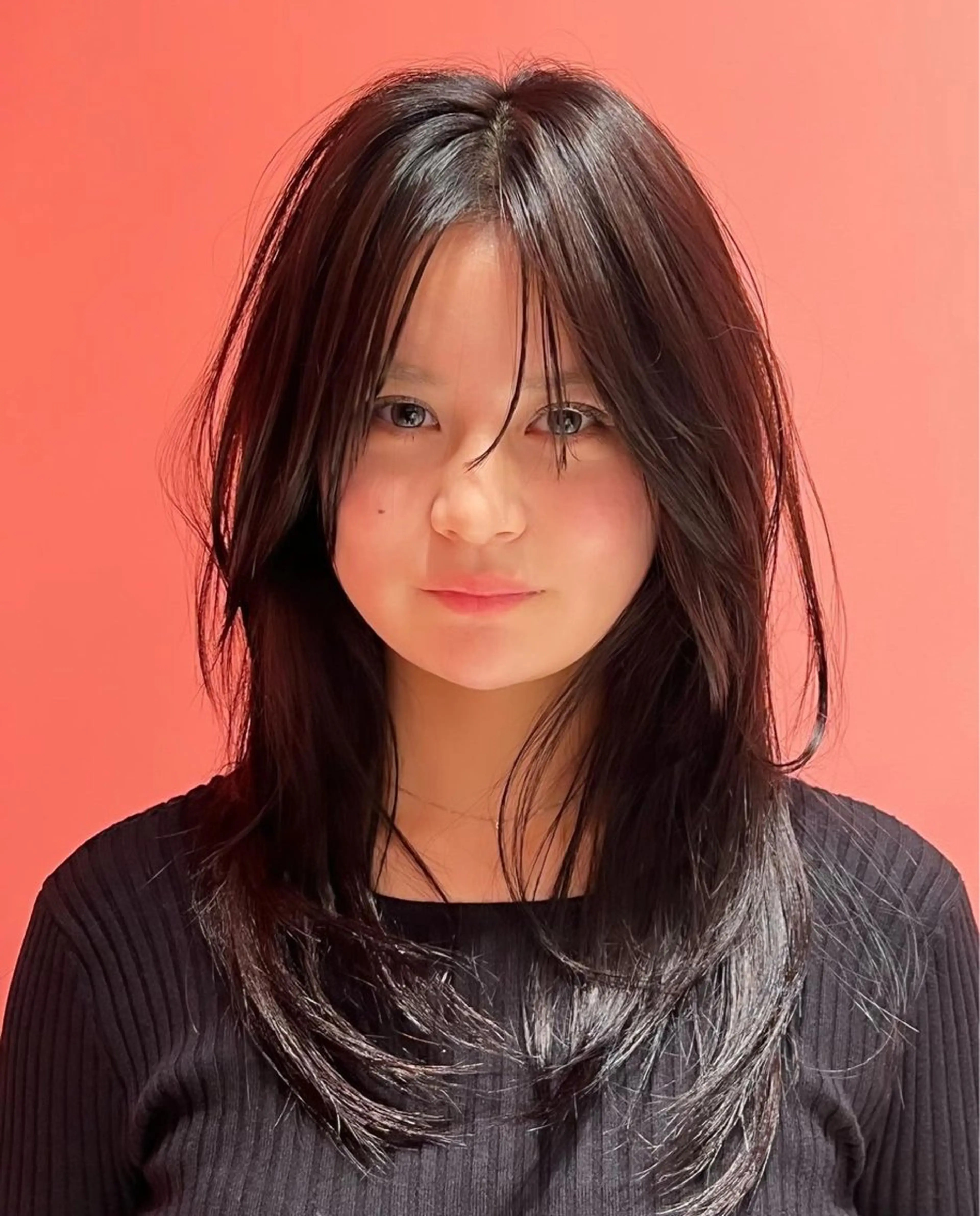 セミロング カット 田邉 海斗のヘアスタイル