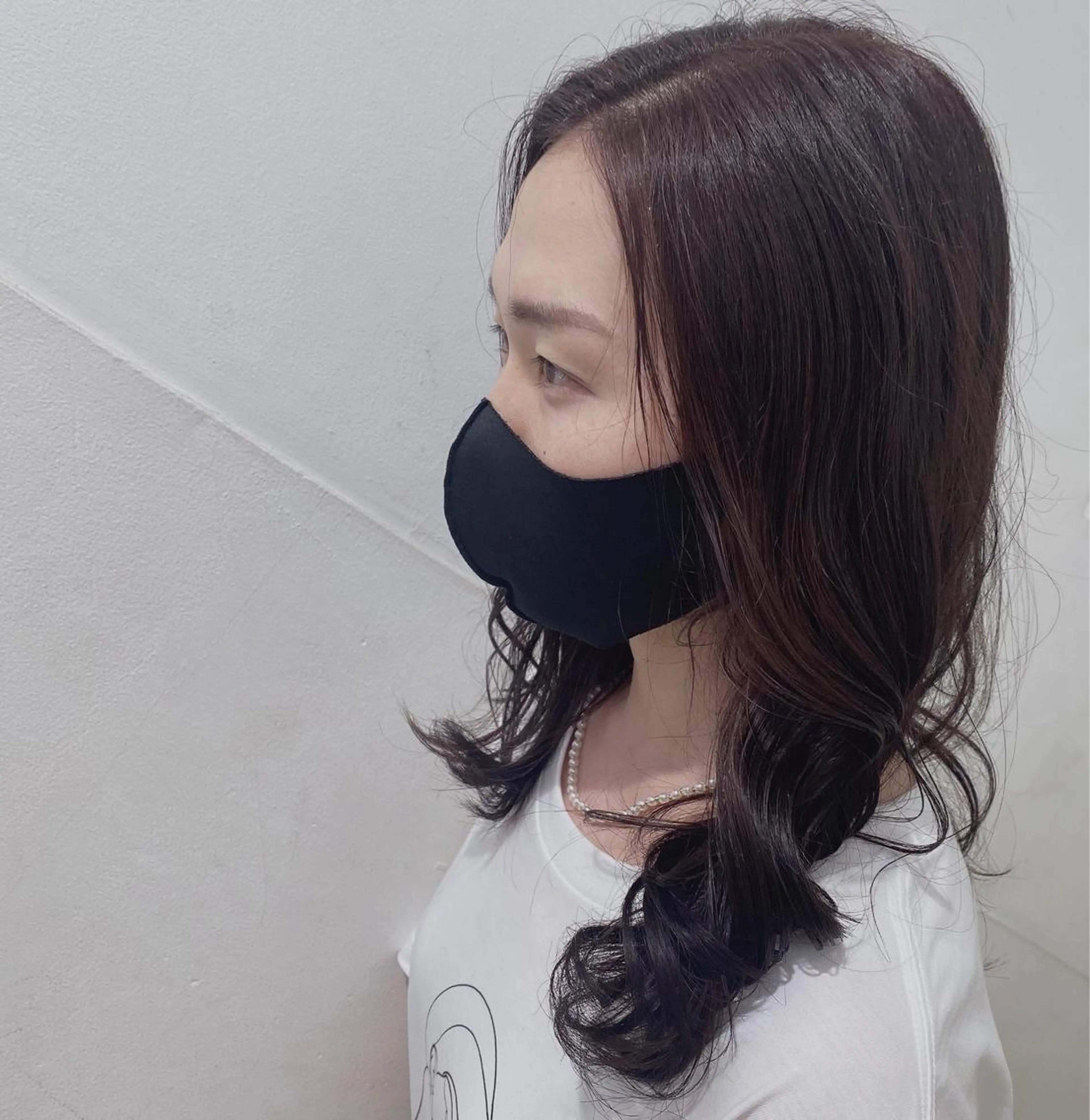 ロング カラー ラベンダーカラー ✨くびれスタイル✨️ 戸嶋穂乃香のヘアスタイル