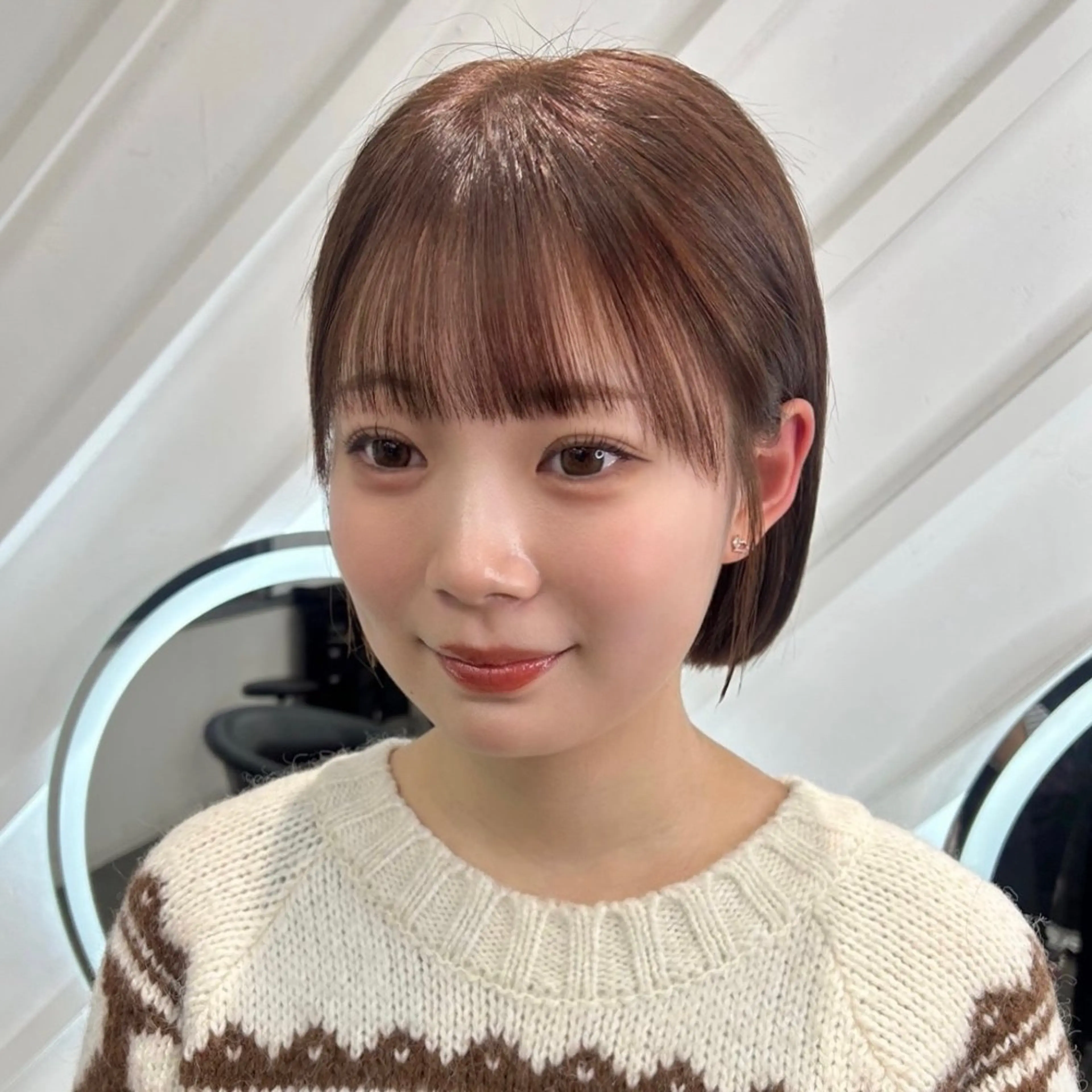 ショート カラー カット ヘアカラー 縮毛矯正 トリートメント 莉乃/縮毛矯正/髪質 改善/艶カラーのヘアスタイル