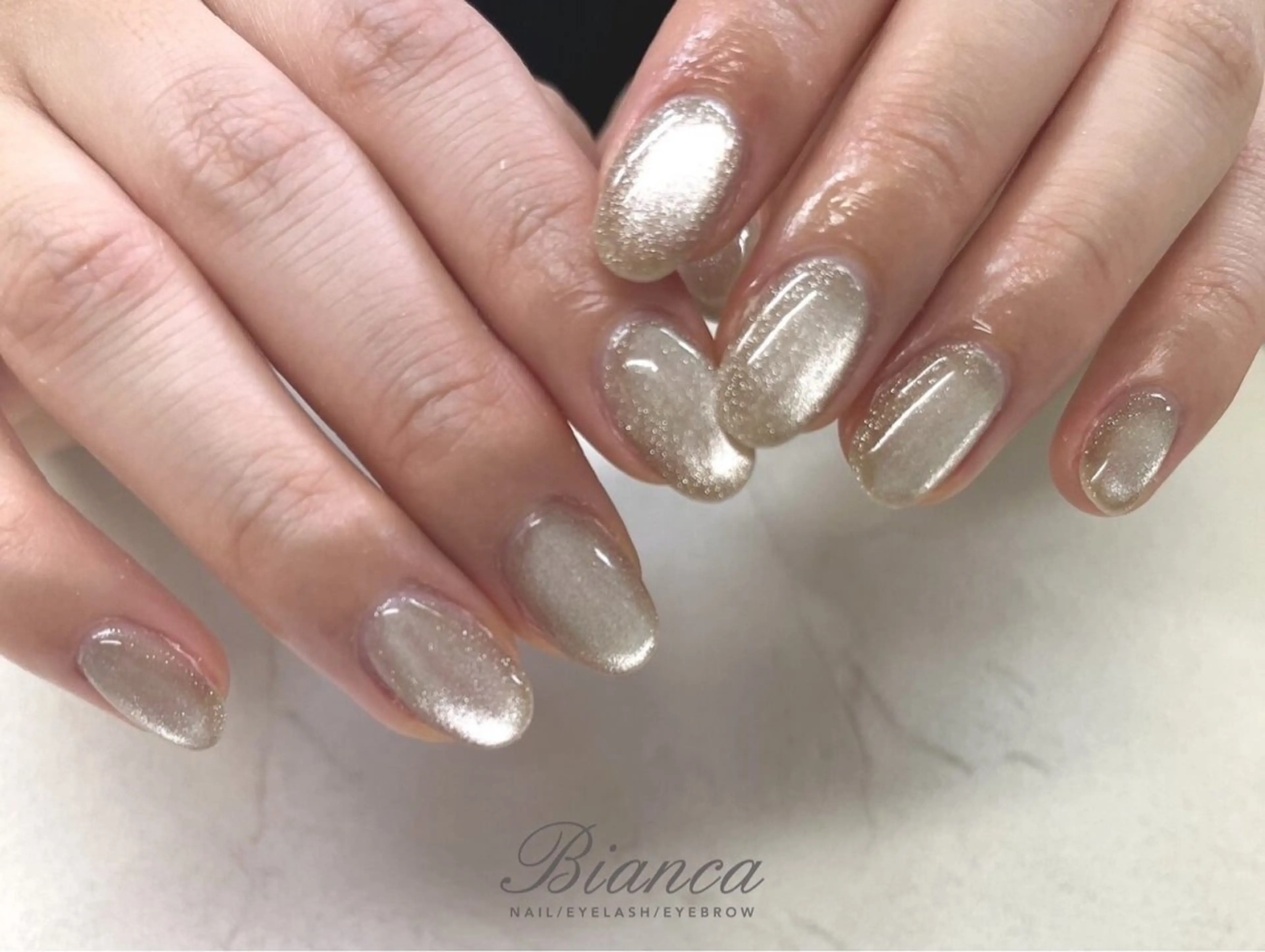 ネイル アートネイル フレンチネイル ジェルネイル パラジェル 春ネイル Bianca市ヶ谷店 Aiuraのネイルデザイン