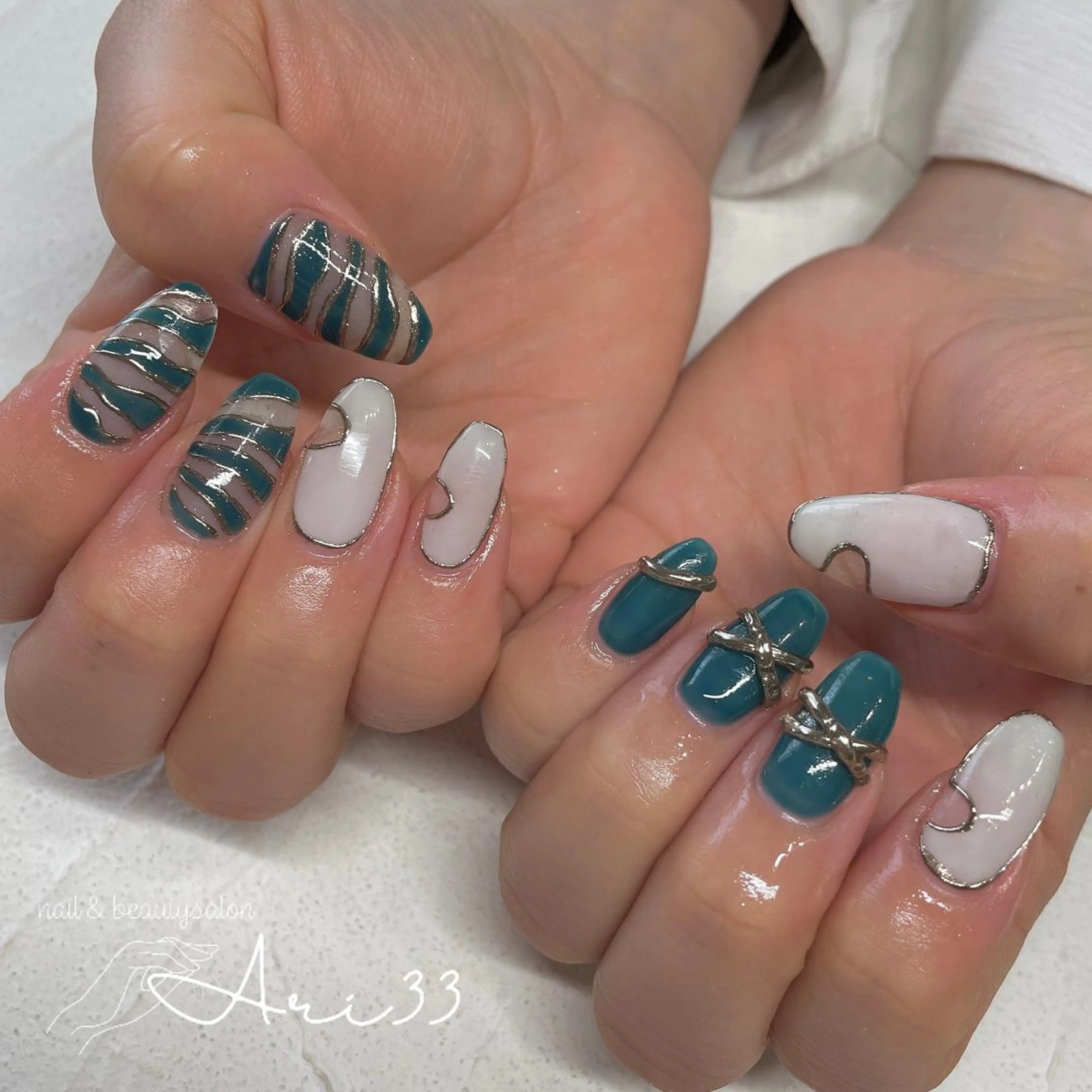 ネイル ハンドネイル プライベートサロン Ari33nailのネイルデザイン