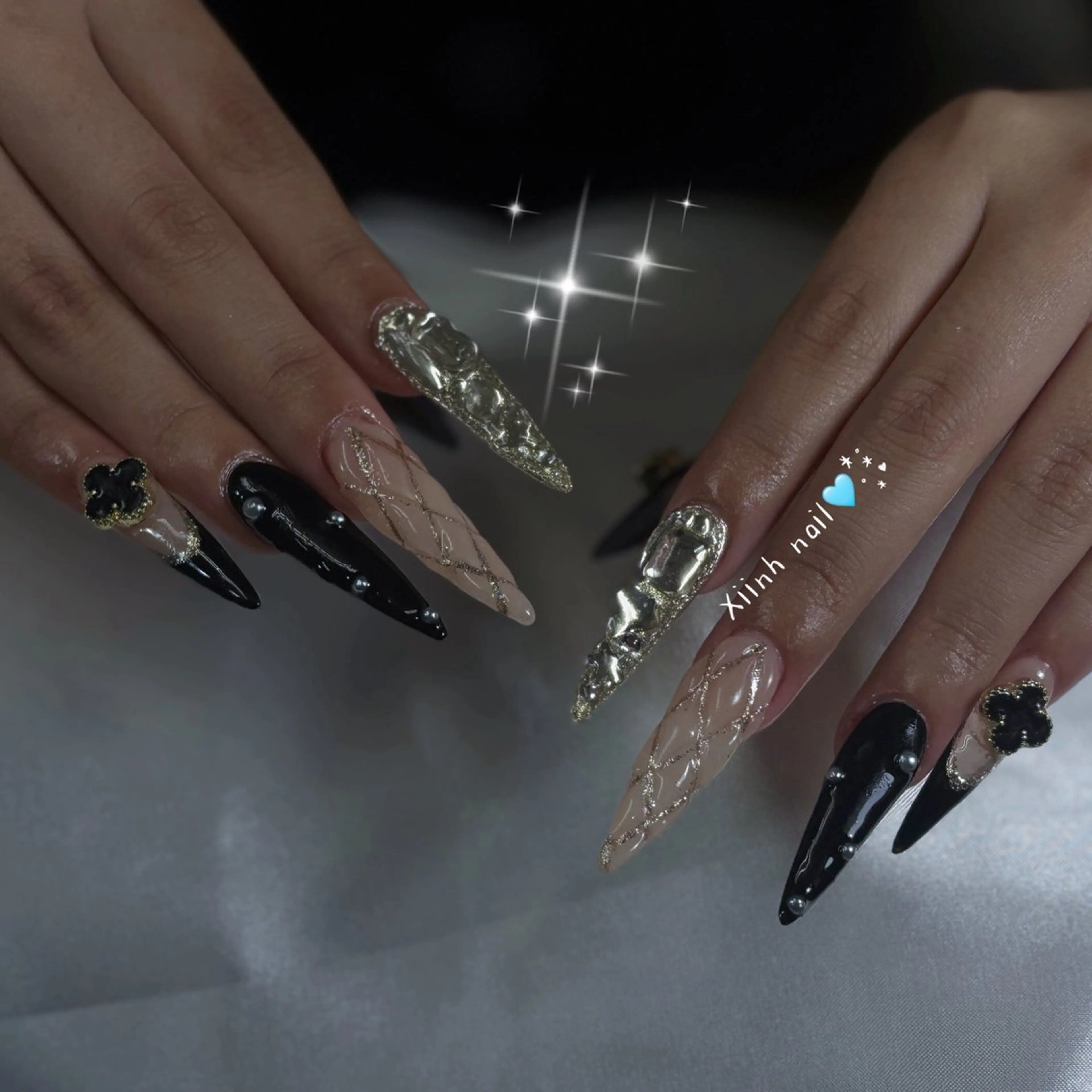 ネイル チークネイル 桜ネイル 長さ出し フットネイル ジェルネイル ハンドネイル XIINH NAIL SALONのネイルデザイン