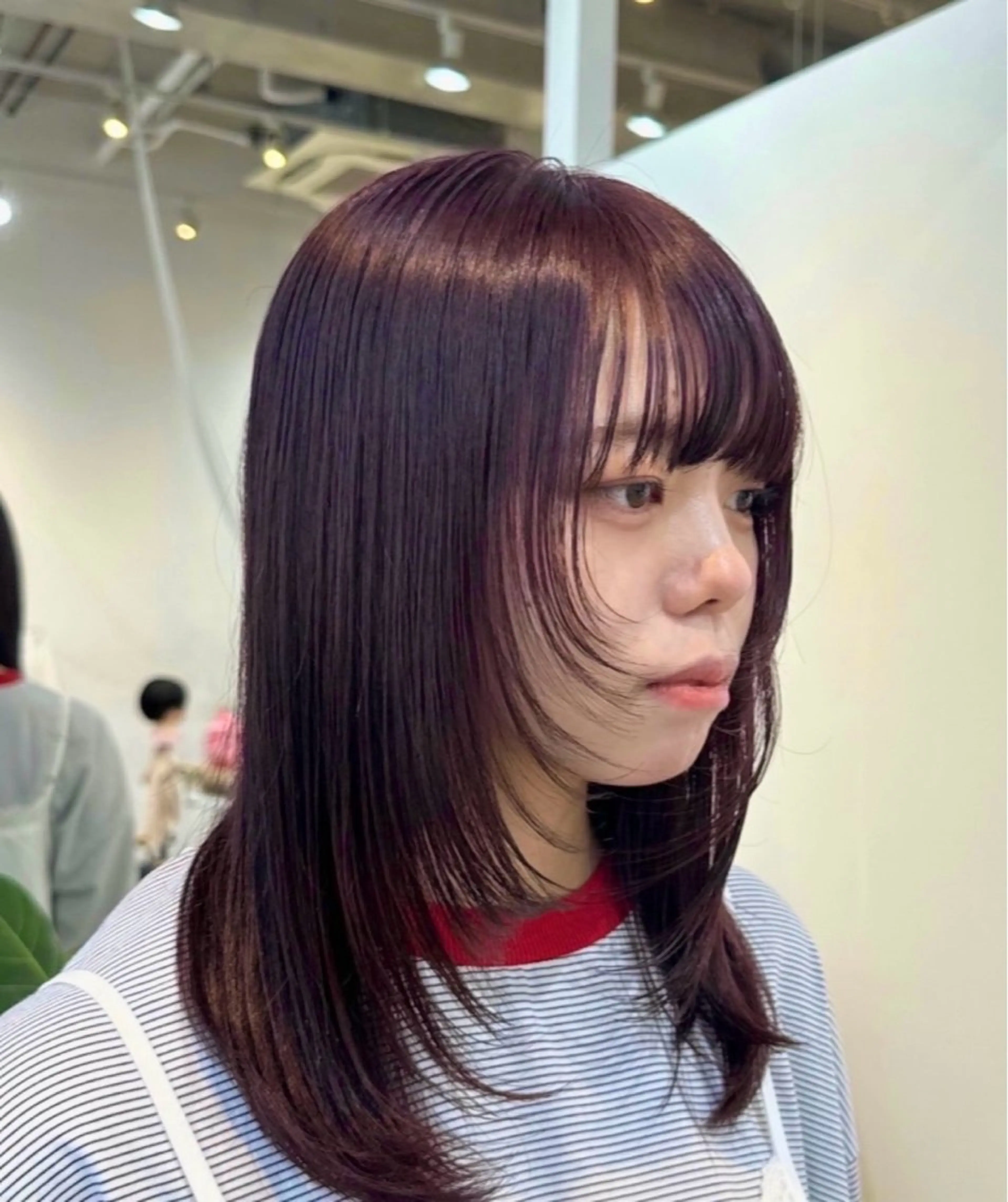 ミディアム カラー ラベンダーカラー ダブルカラー/暖色/ オレンジ🍊ゆーなのヘアスタイル