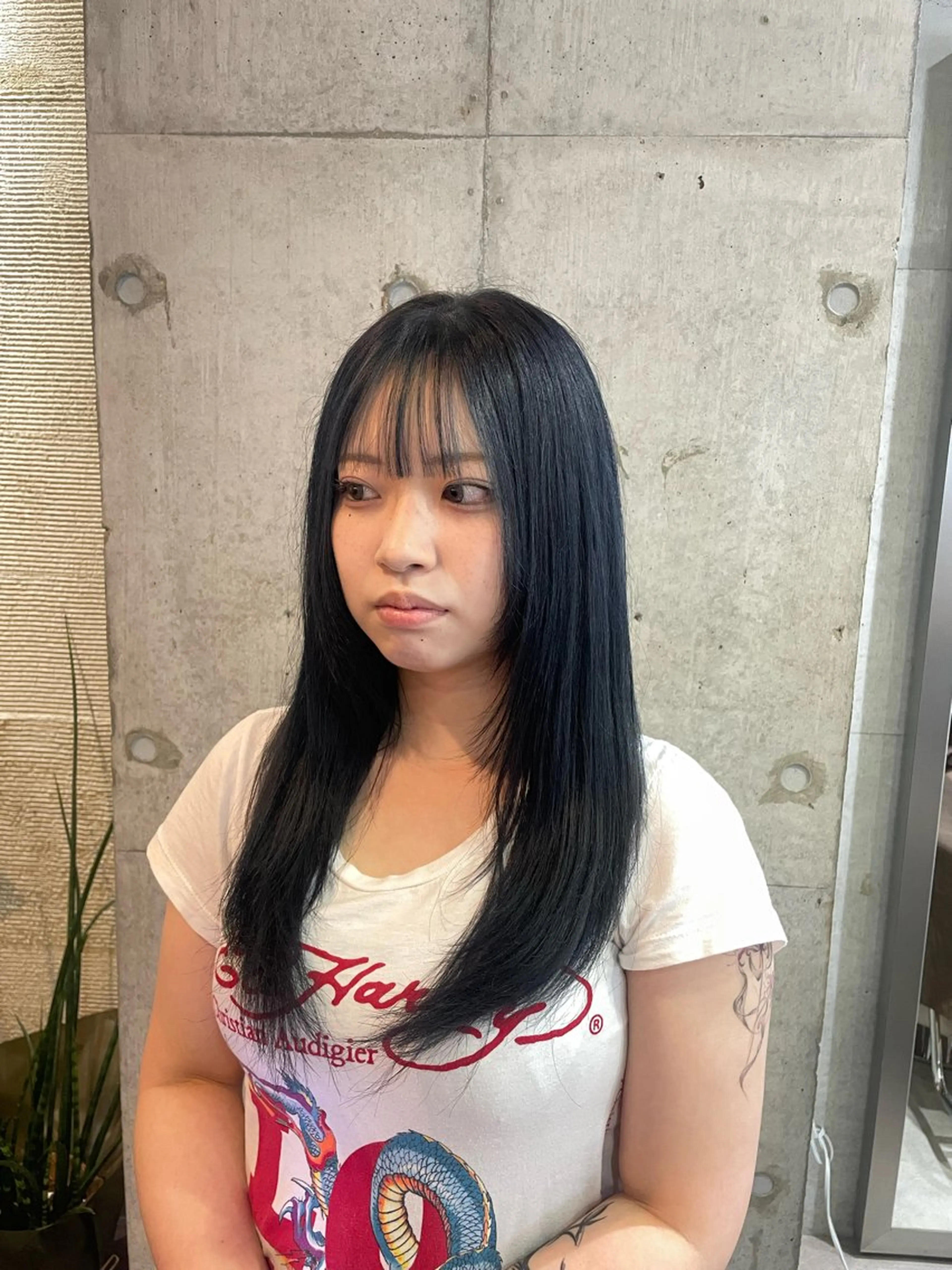 ロング カラー ヘアカラー トリートメント MASHIRO💎 透明感カラー/カットのヘアスタイル
