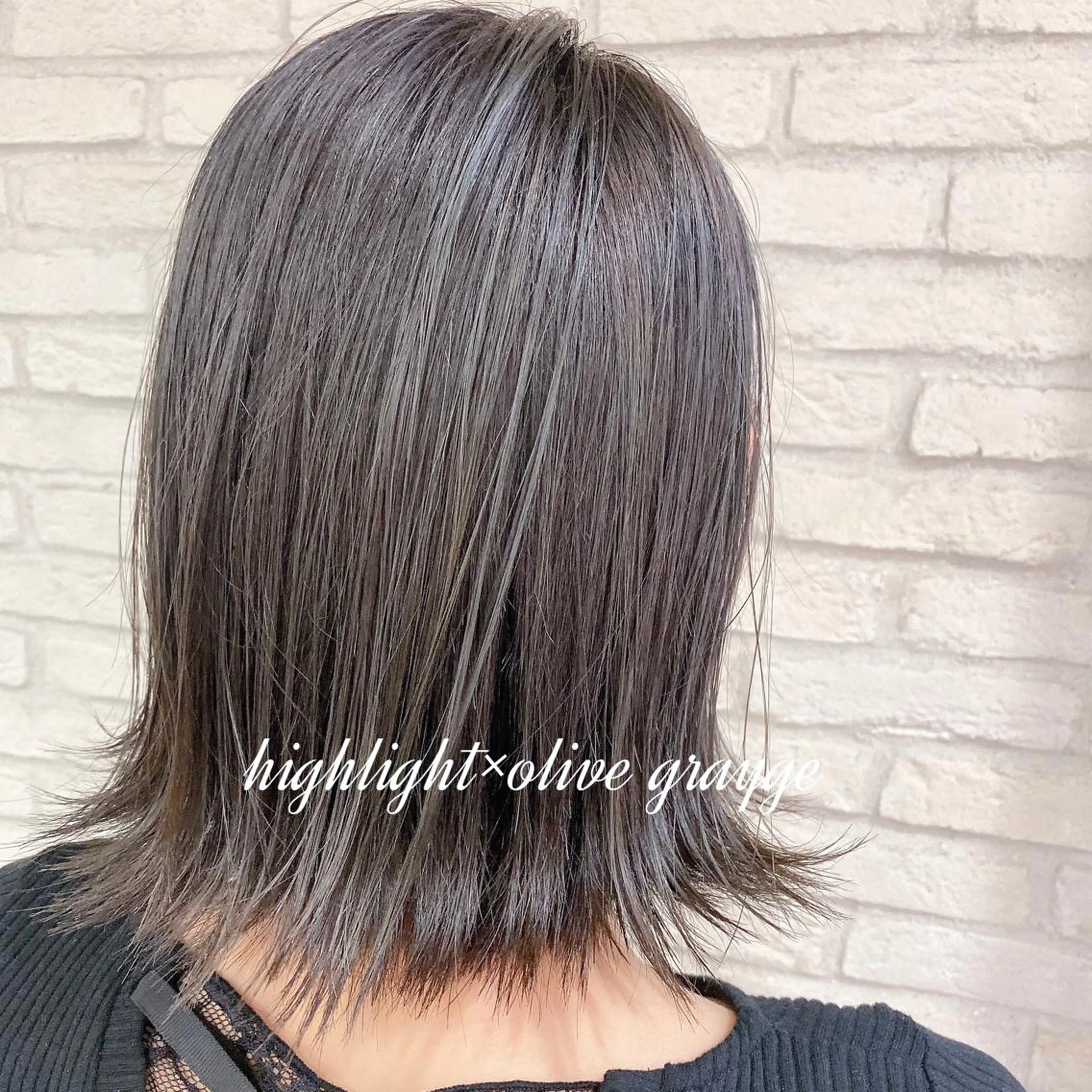 ミディアム カラー ブリーチ ケアブリーチ ハイライトカラー ハイライト 横浜🍒カット エクステ／RIEのヘアスタイル