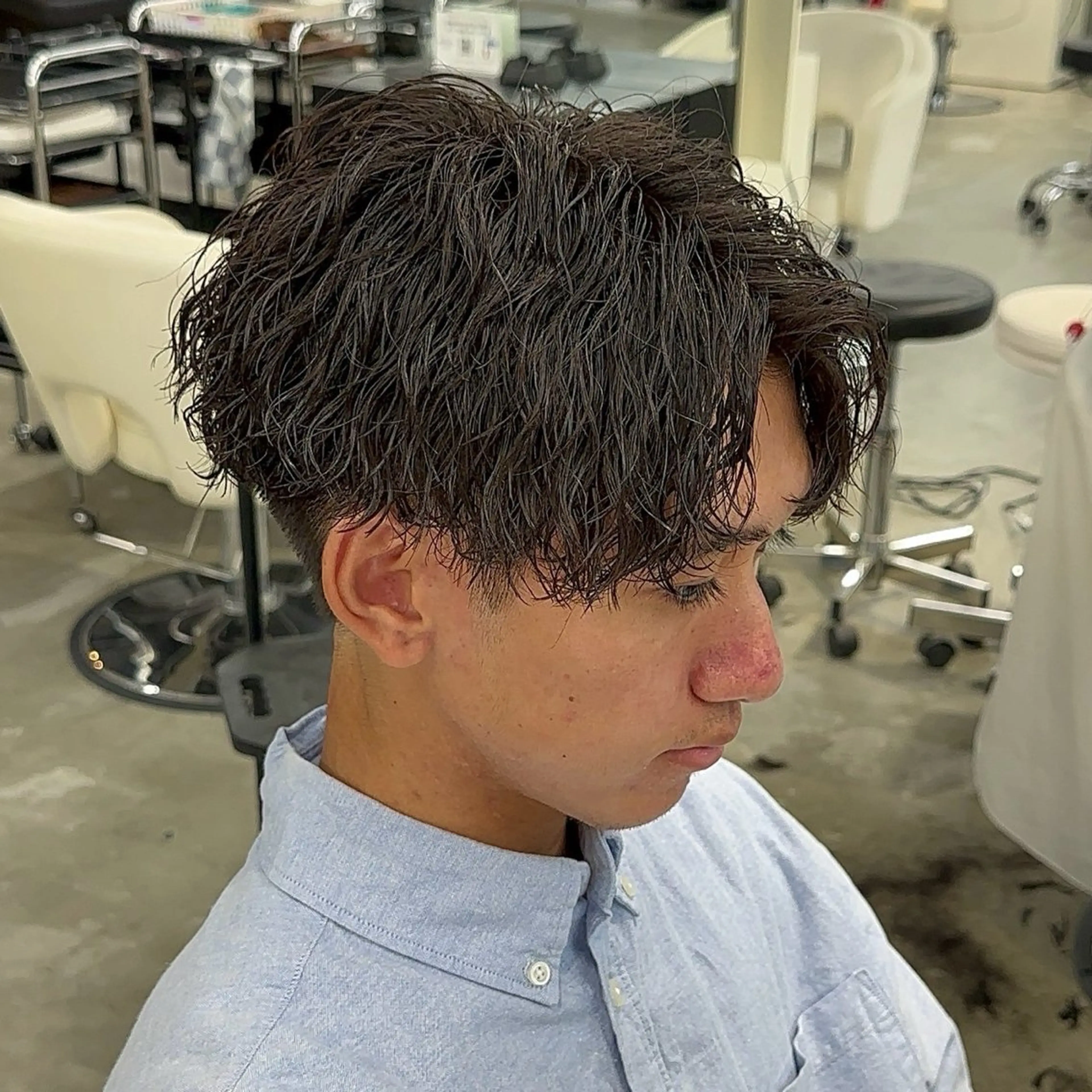 パーマ メンズ メンズパーマ ツイストスパイラルパーマ スパイラルパーマ カット パーマ ruen大分駅店 /佐藤萌音のヘアスタイル