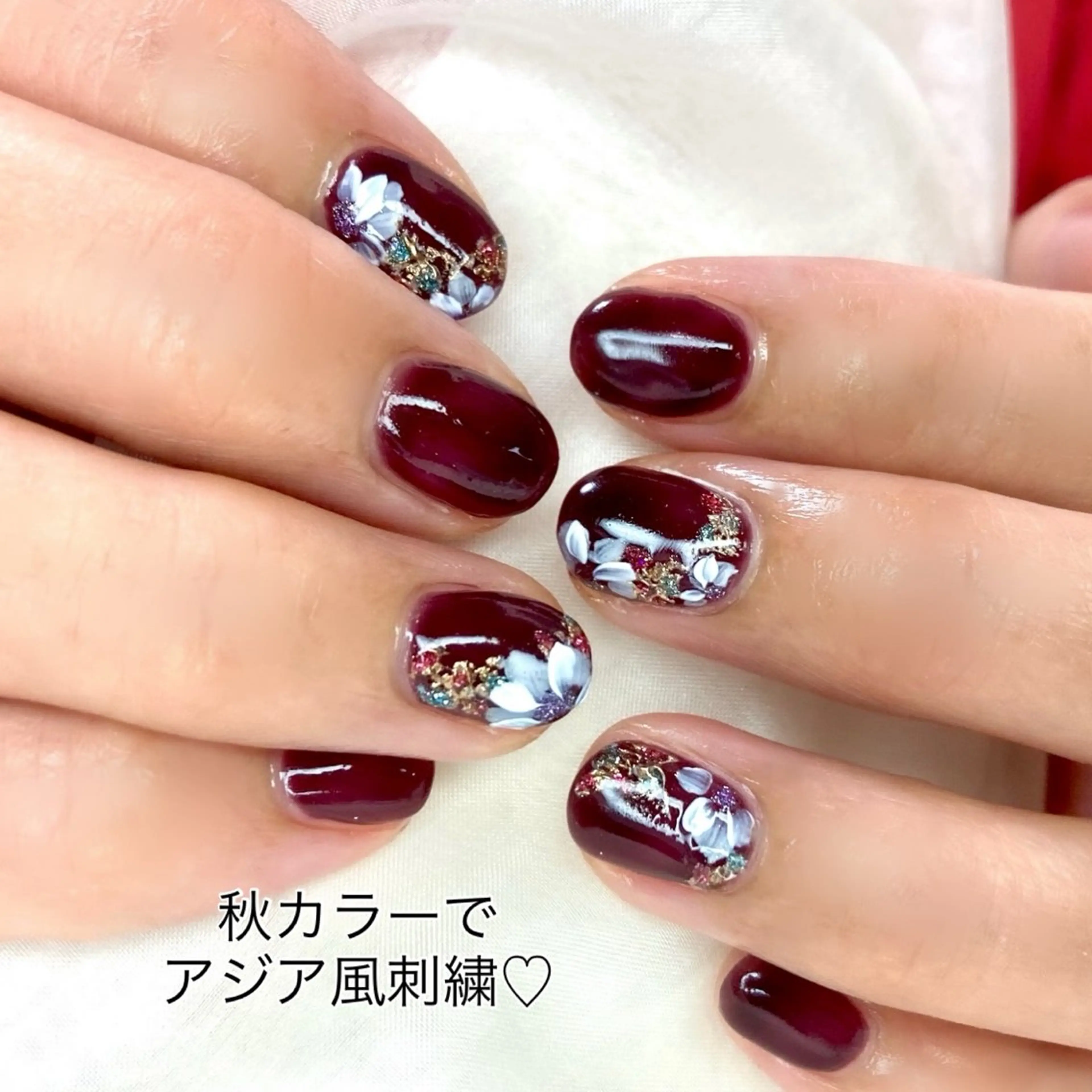ネイル アートネイル フラワーネイル ハンドネイル ネイルサロン　アルストロメリア所属・nail salon アルストロメリアのネイルデザイン