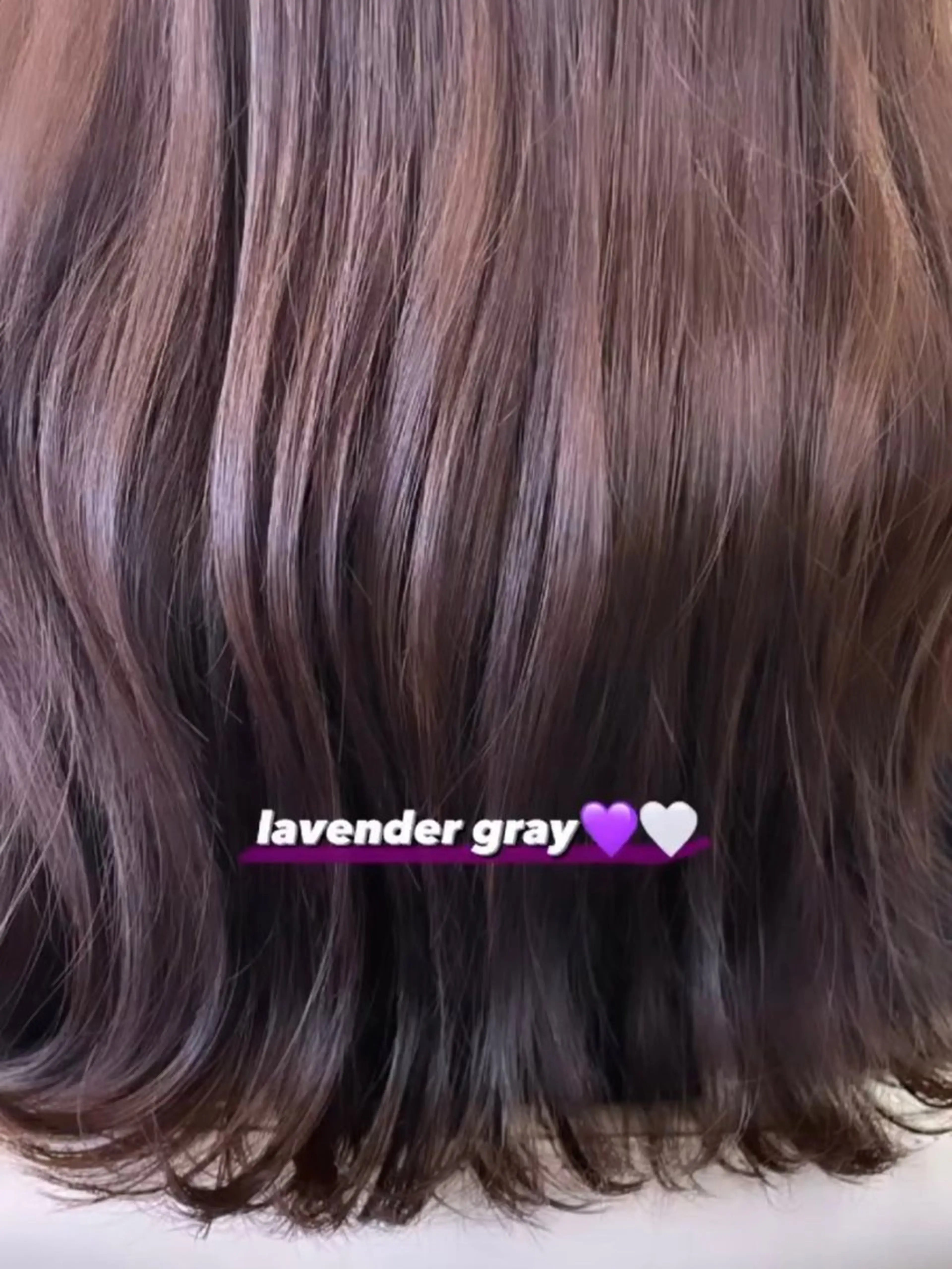カラー ブリーチ ラベンダーカラー ブリーチなしカラー ヘアカラー トリートメント ハイトーン、ブリーチ 🤍足立里湖のヘアスタイル