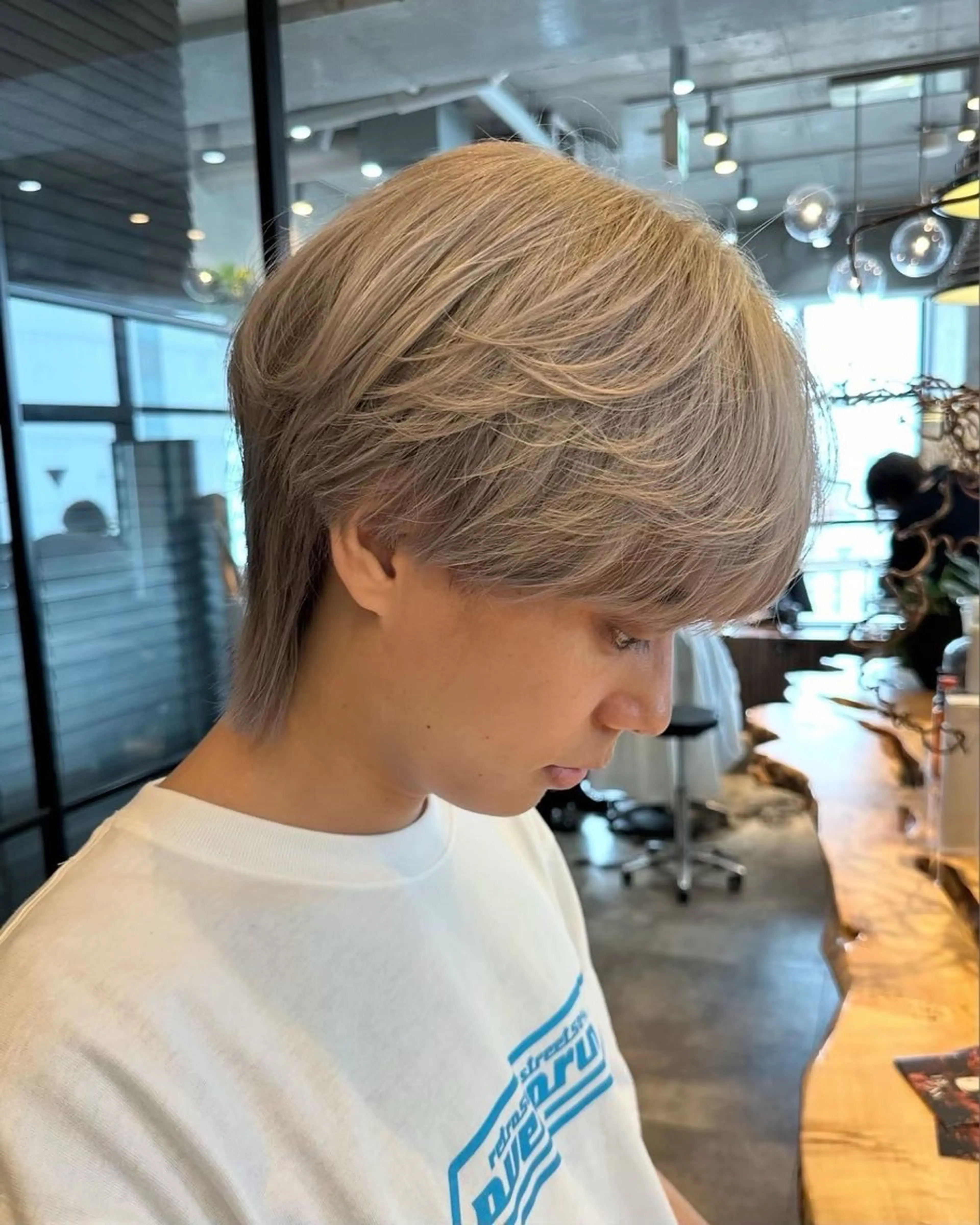 ショート カラー メンズ メンズブリーチ メンズハイトーン メンズ韓国風 ブリーチ ハイトーンカラー カット ヘアカラー 韓国ヘア/ハイトーン そーた/渋谷駅のヘアスタイル