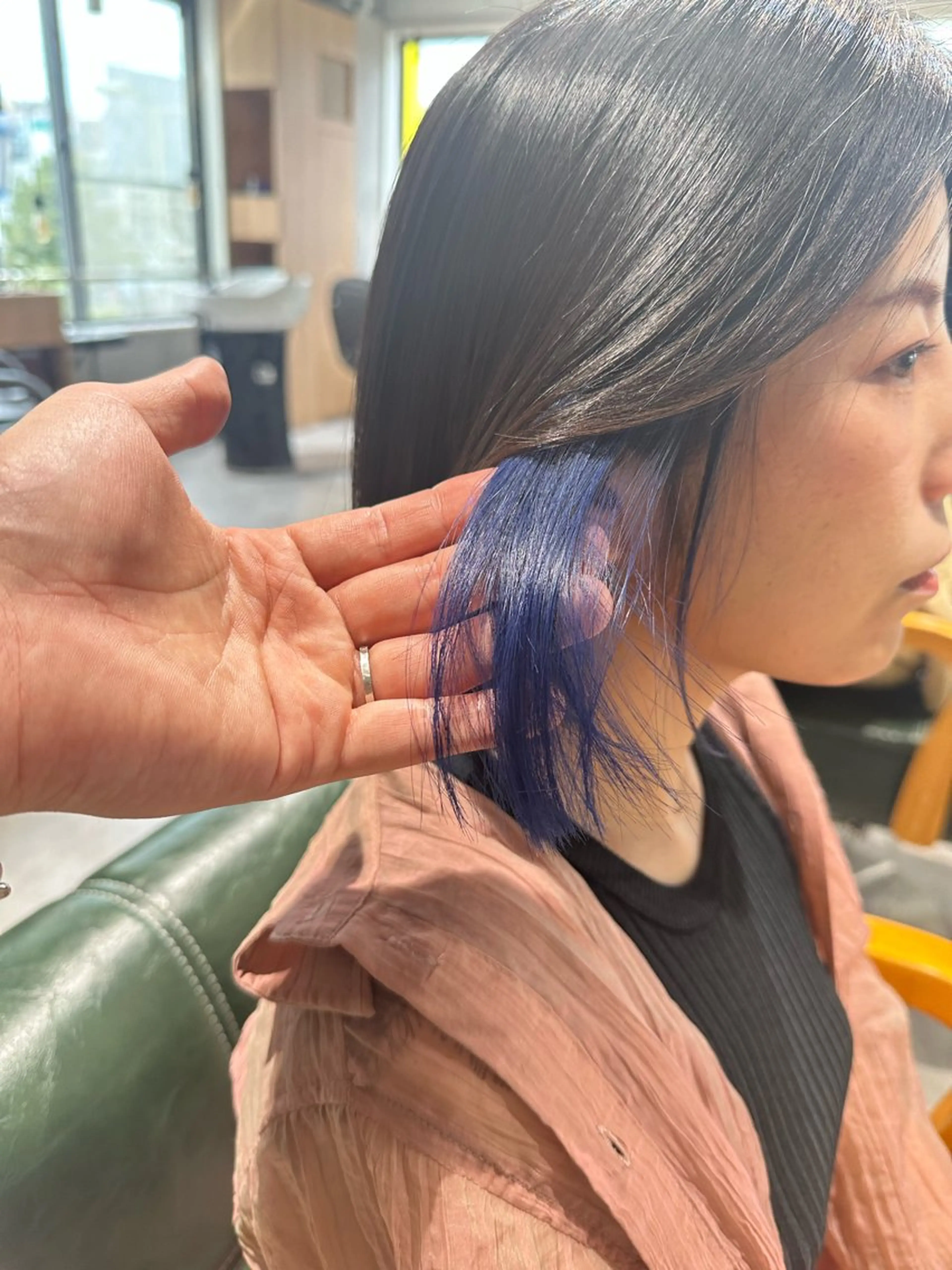 ショート カラー ブルーカラー インナーカラー ボブ ヘアカラー トリートメント arts茅ヶ崎 エリアNO1髪質改善のヘアスタイル