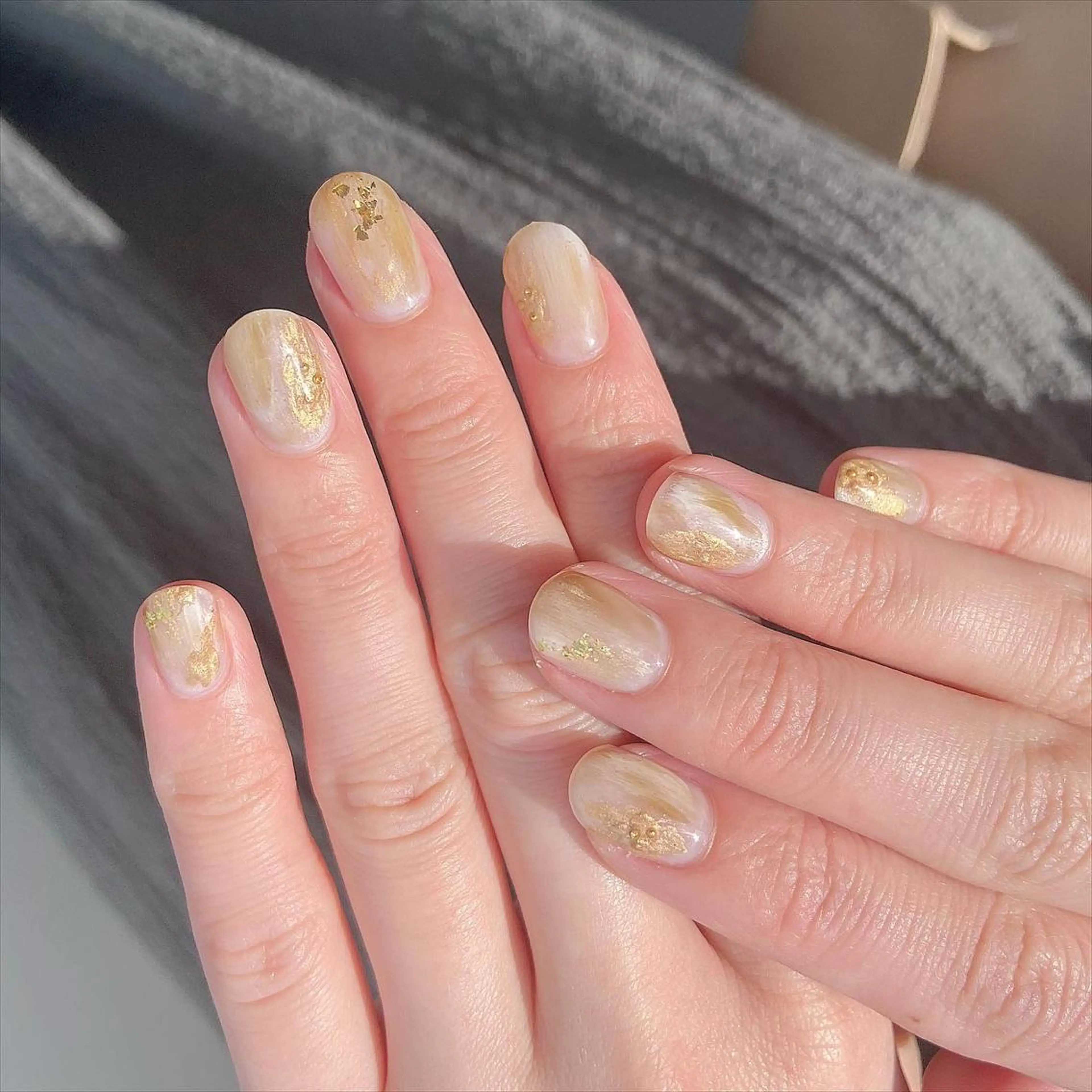 ネイル ハンドネイル 𝕄𝕚𝕪𝕦🤍 自由が丘⌇パラジェルのネイルデザイン