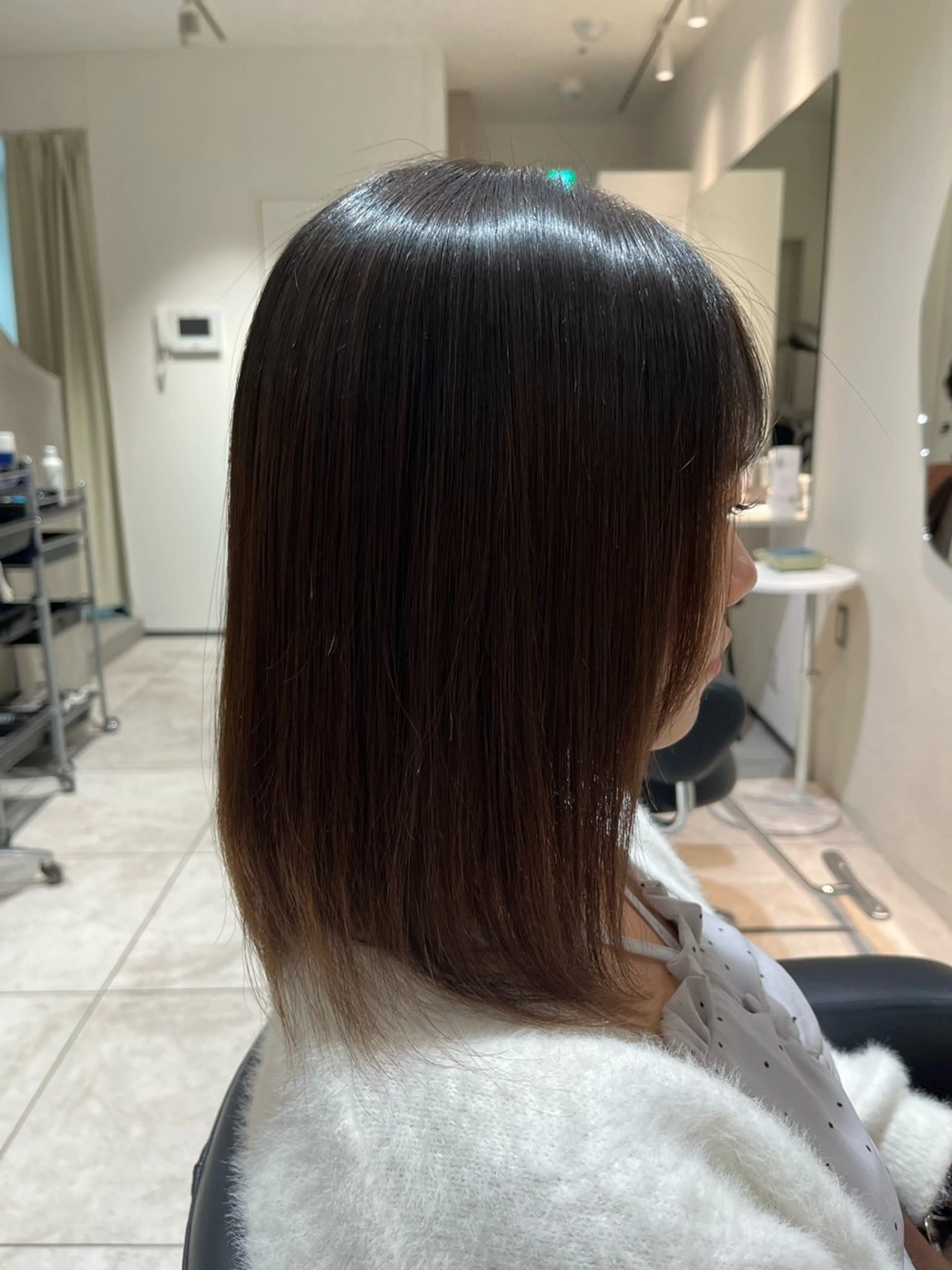 ミディアム パーマ 縮毛矯正 🫧美髪縮毛矯正🫧 横山 遥のヘアスタイル
