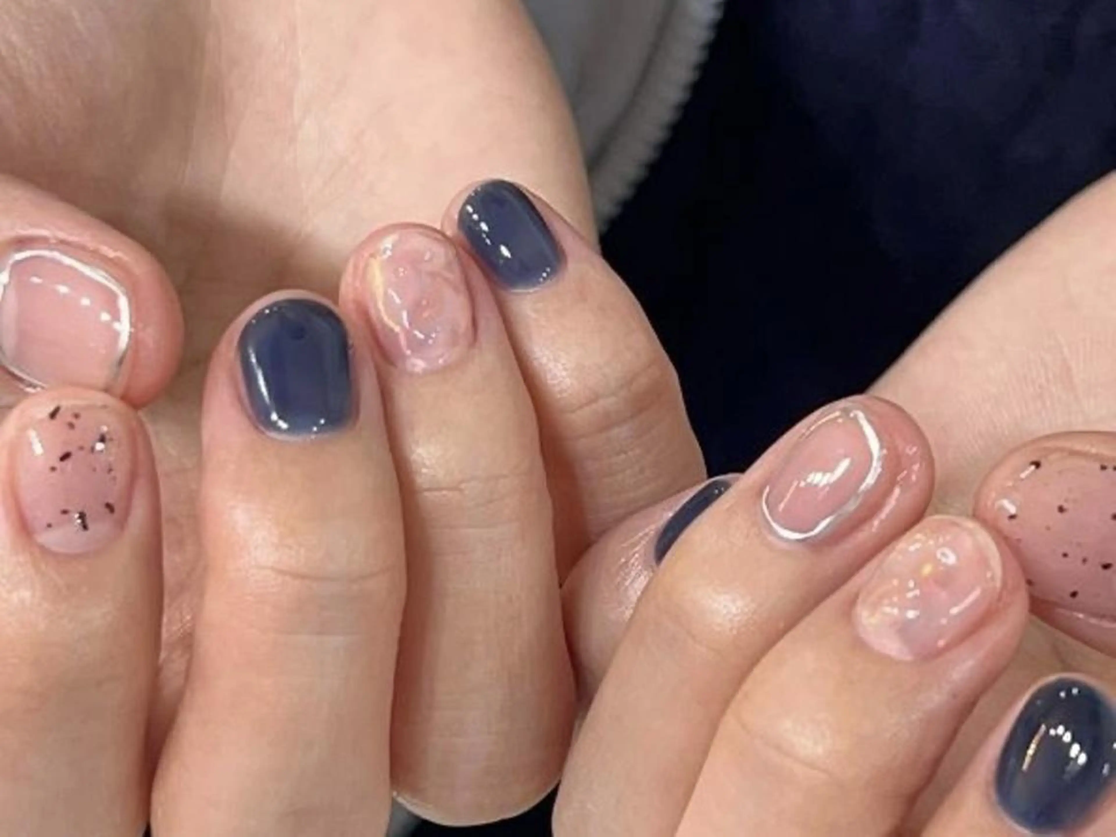 ネイル ki🍒🍒 ki ツルツルネイルのネイルデザイン