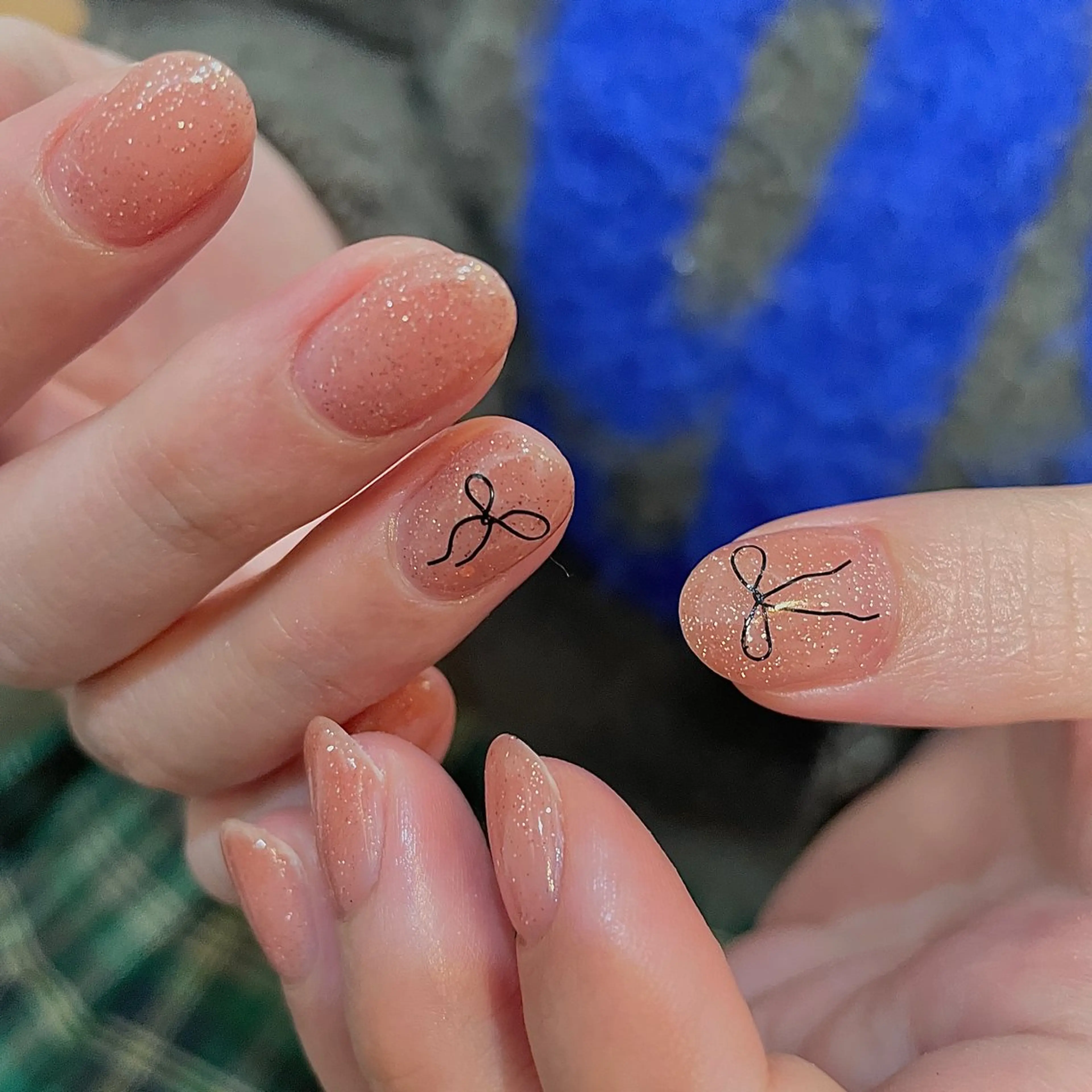 ネイル キラキラネイル 韓国ネイル ラメ(グリッター) オフィスネイル ピンク ハンドネイル acs.n所属・ネイル，耳つぼ 風間すみれのその他イメージ